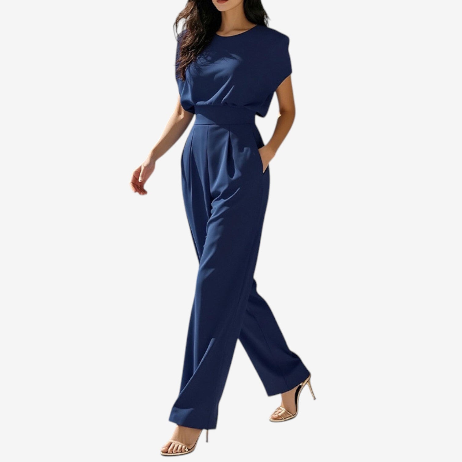 Penelope | Defined Waist Jumpsuit