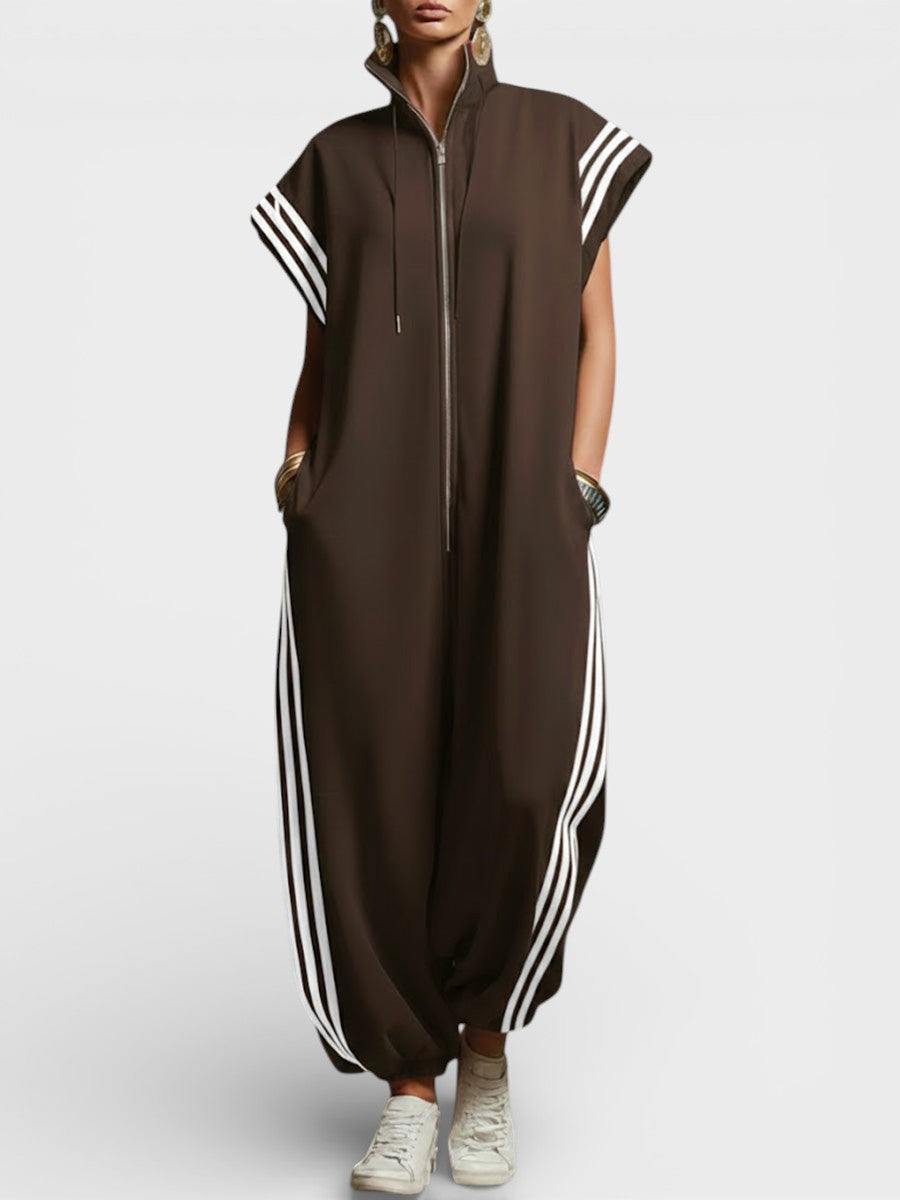 NICOLE | ZIP NECK JUMPSUIT