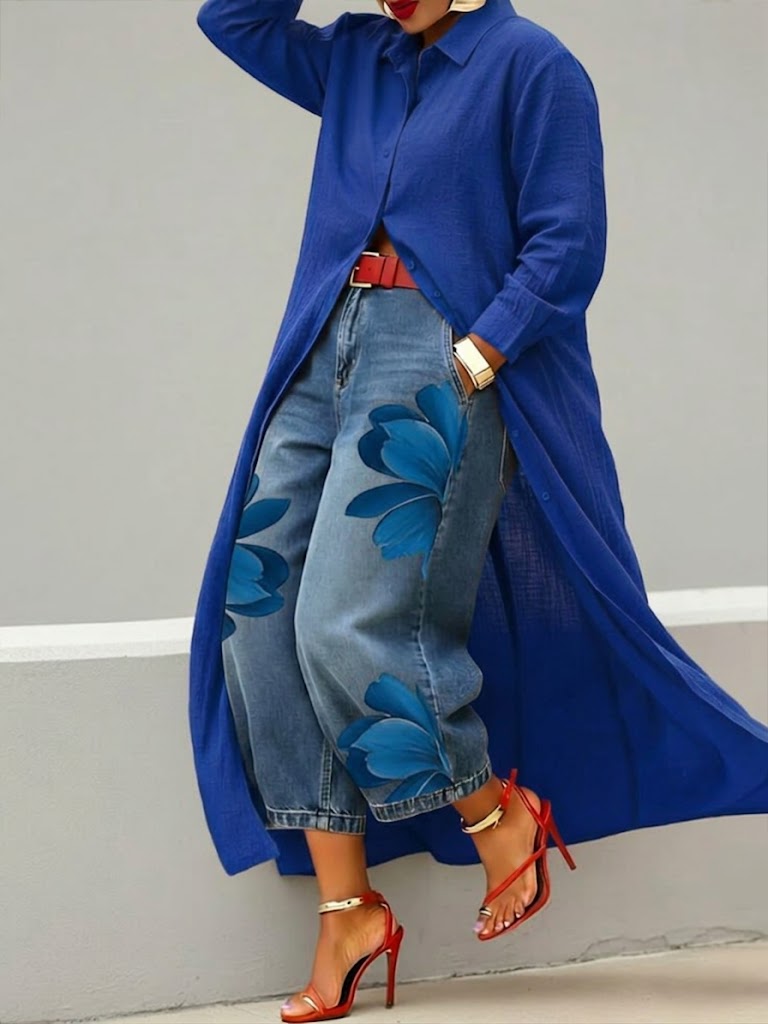 Blossom | Floral Denim