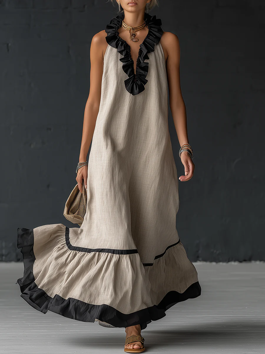 Kendall Ruffled Maxi Dress