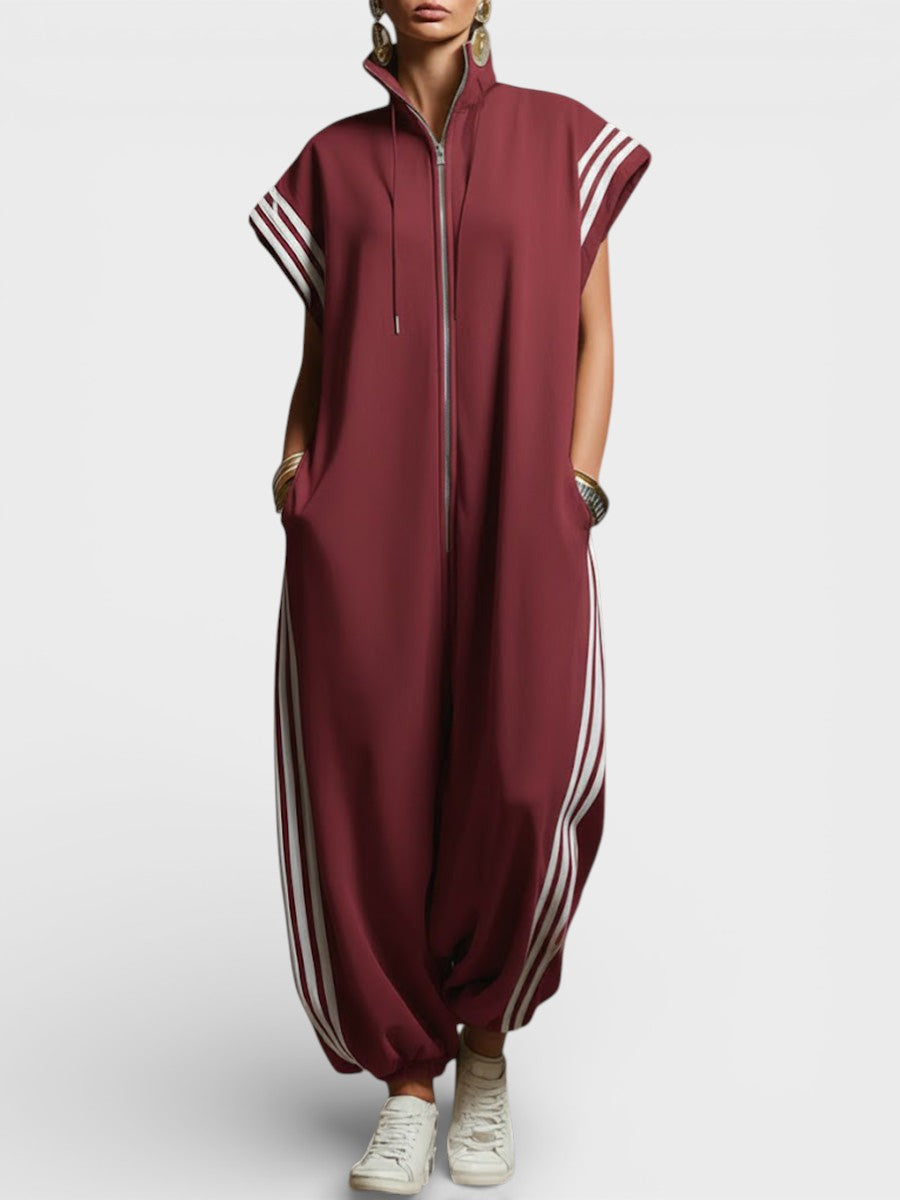 NICOLE | ZIP NECK JUMPSUIT