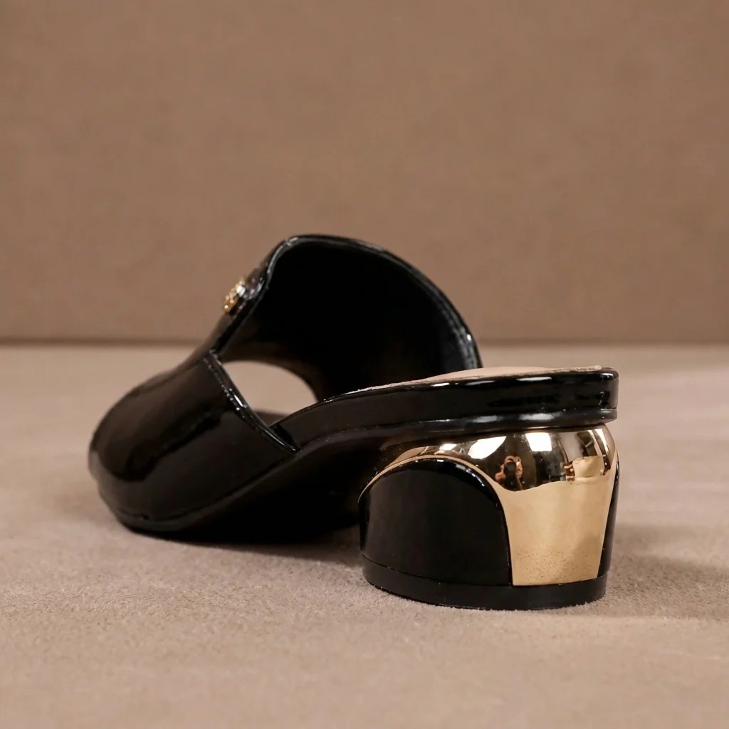 Anita | Patent Slide Block Heels