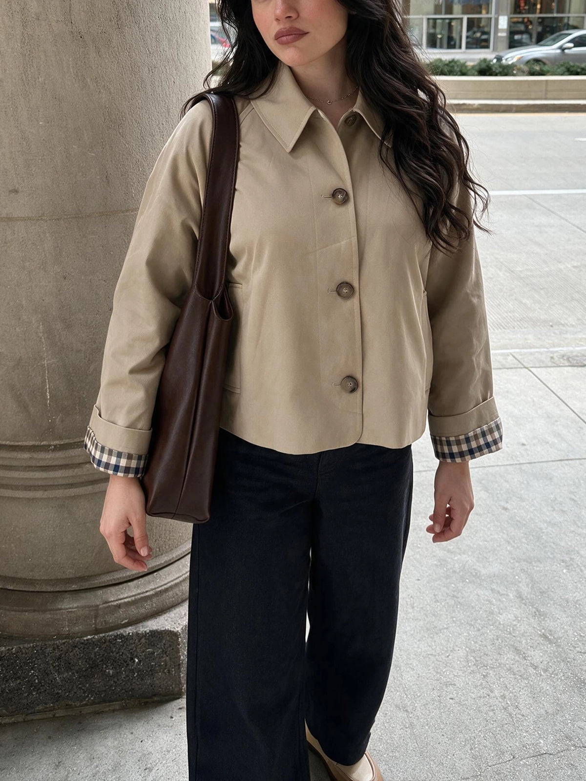 Juliette Plaid Lined Jacket