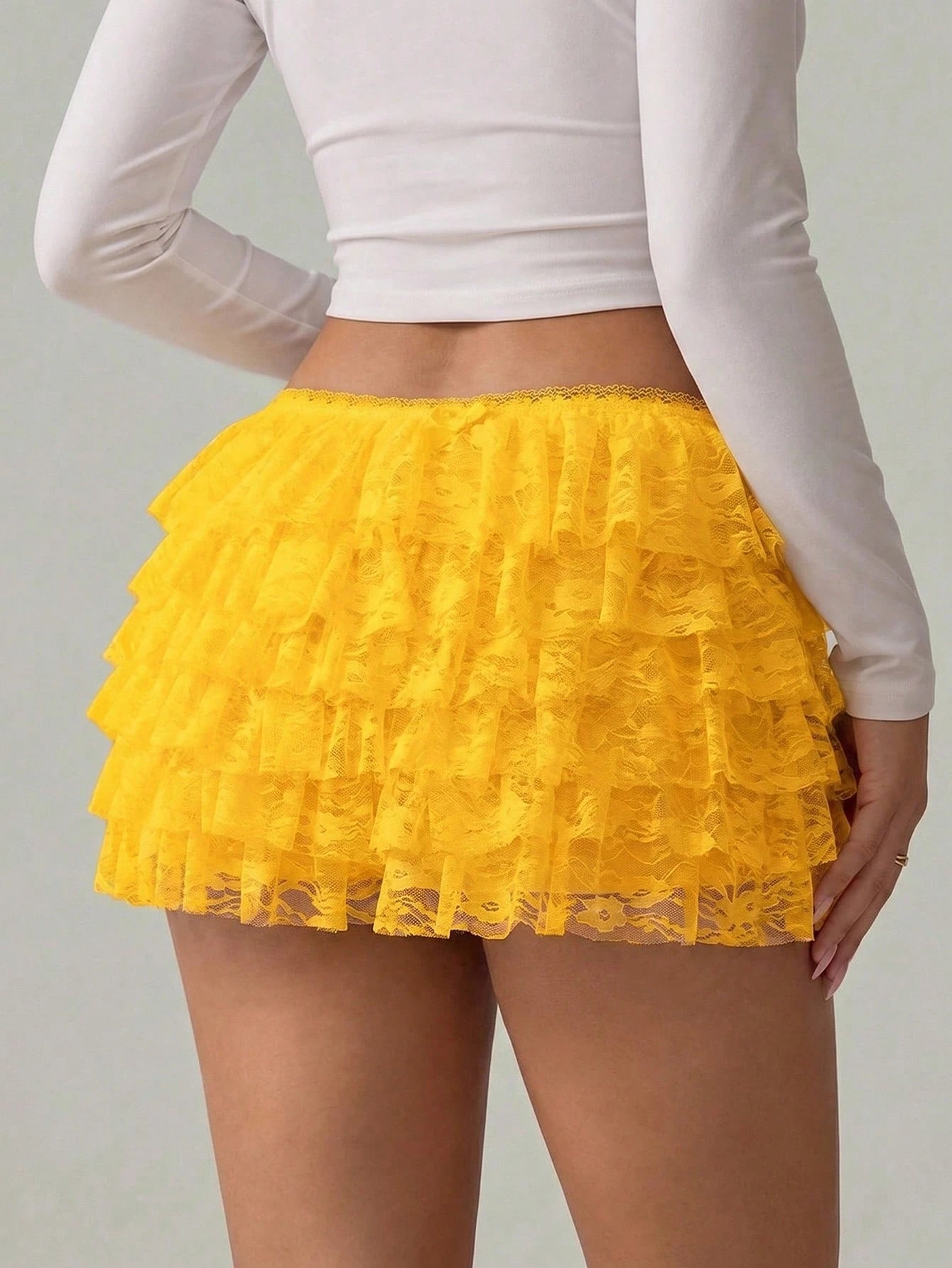 Tatiana Ruffle Lace Shorts