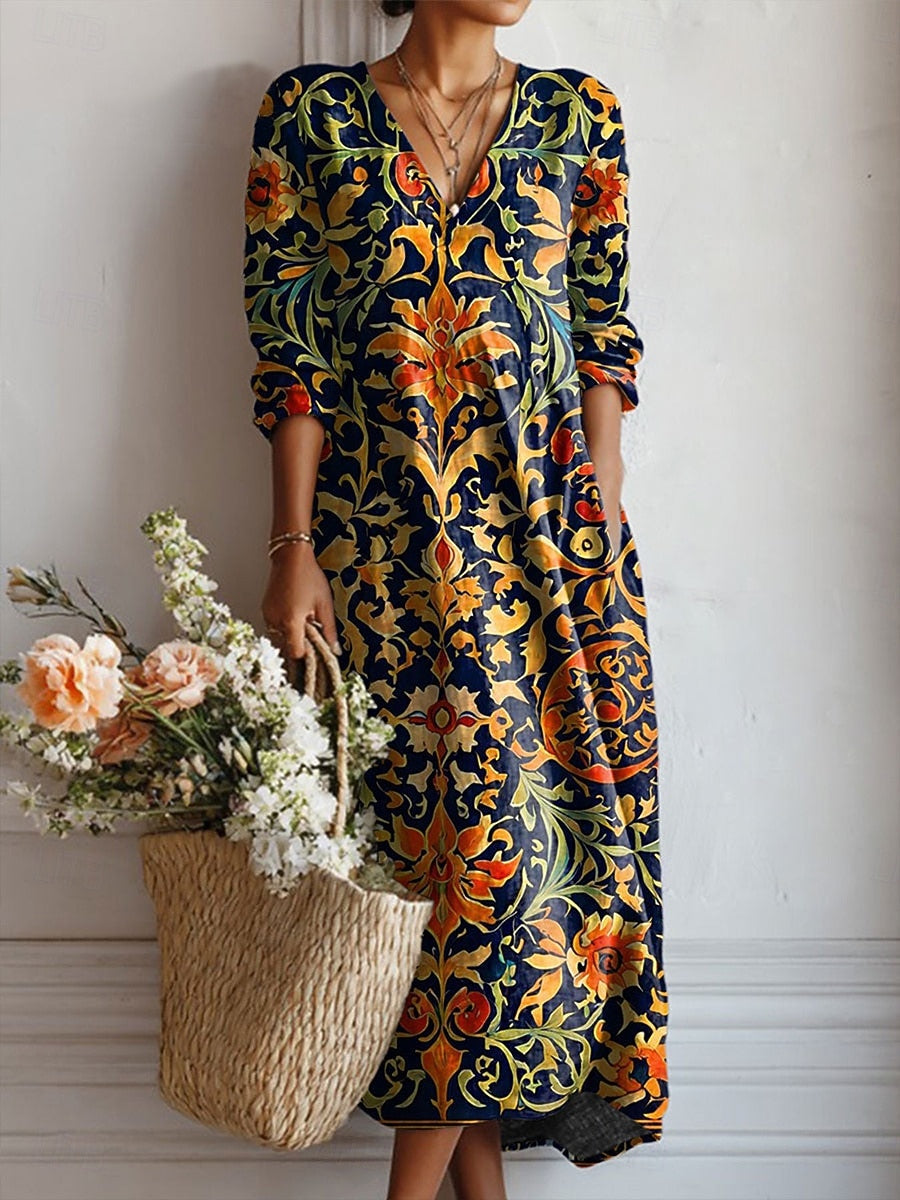 Ethnic Style Maxi Dress
