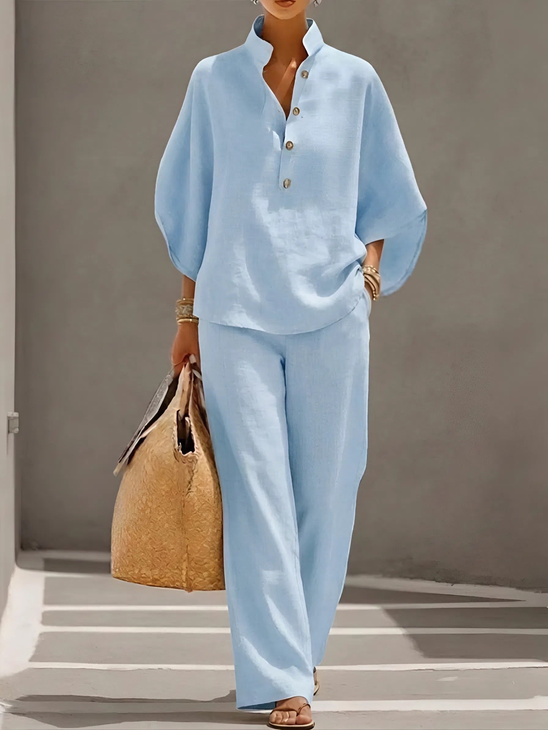 Sylvie Linen-Cotton Co-Ord Set