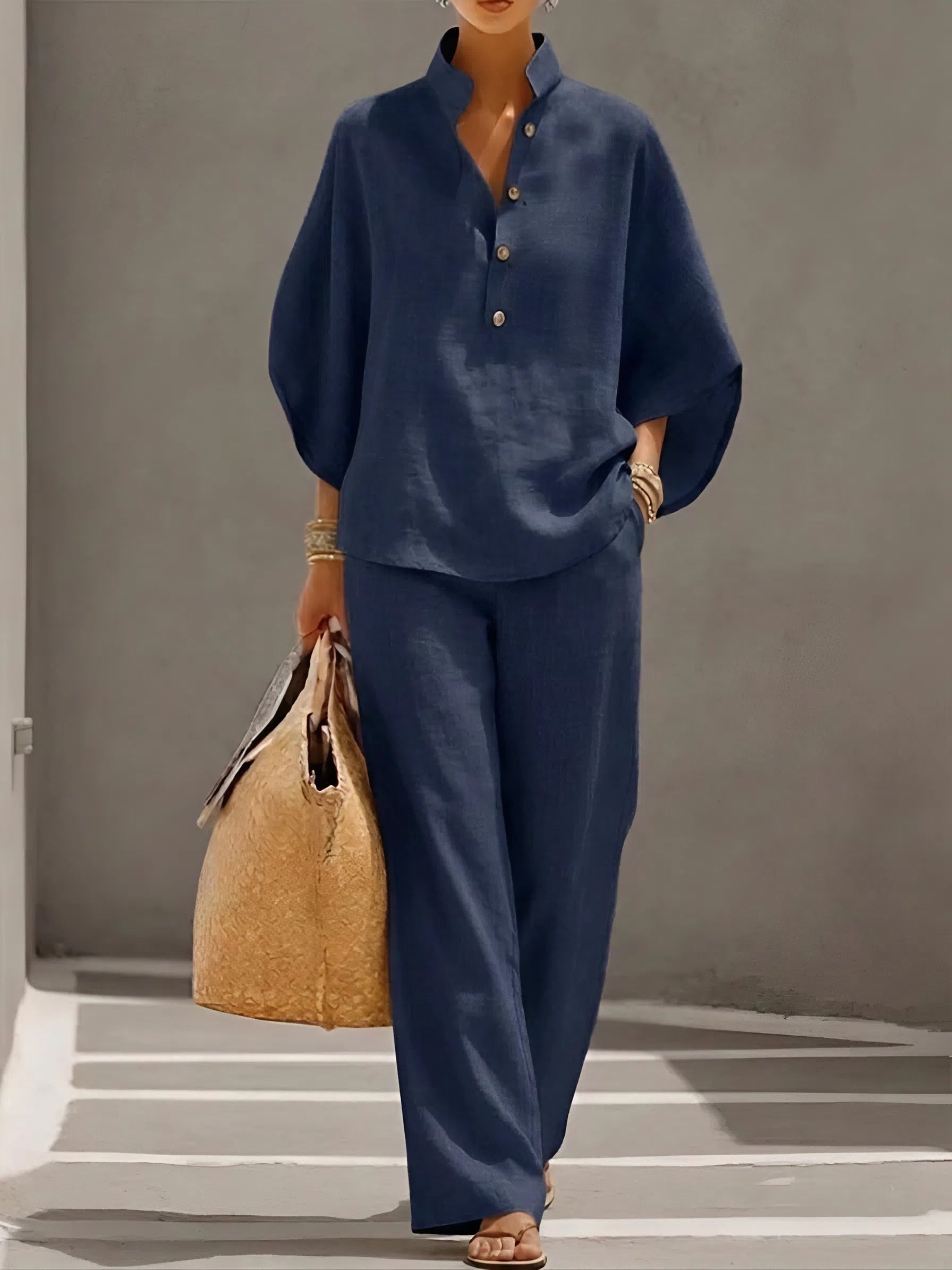 Sylvie Linen-Cotton Co-Ord Set
