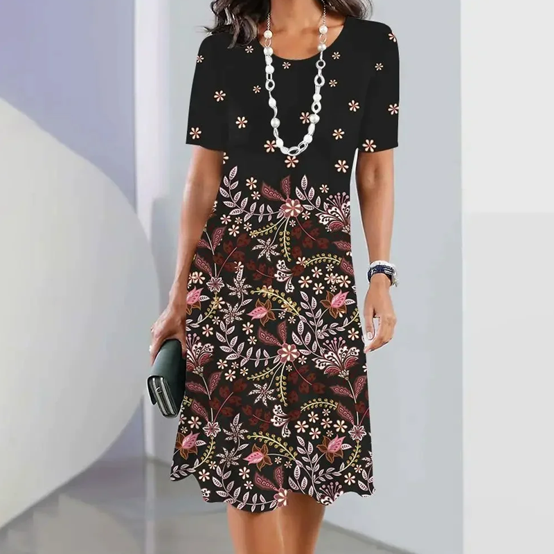 Mariam - Elegant Floral Midi Dress