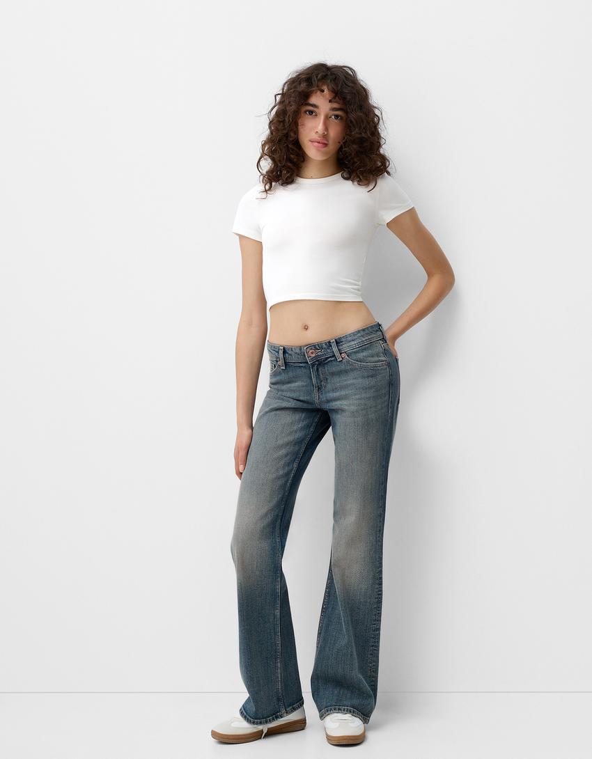 Julia Low Waist Boot-Cut Jeans