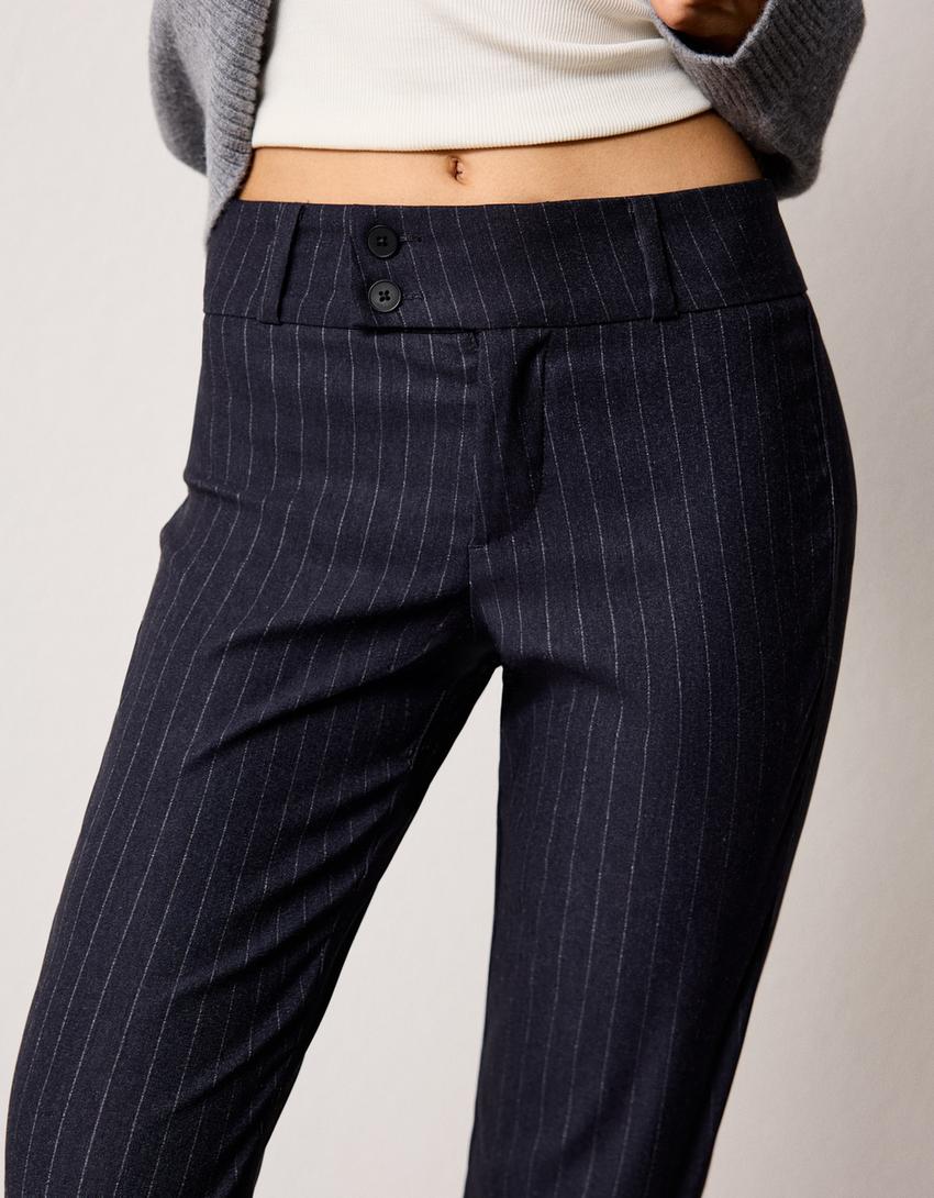 Amy Pinstripe Trousers