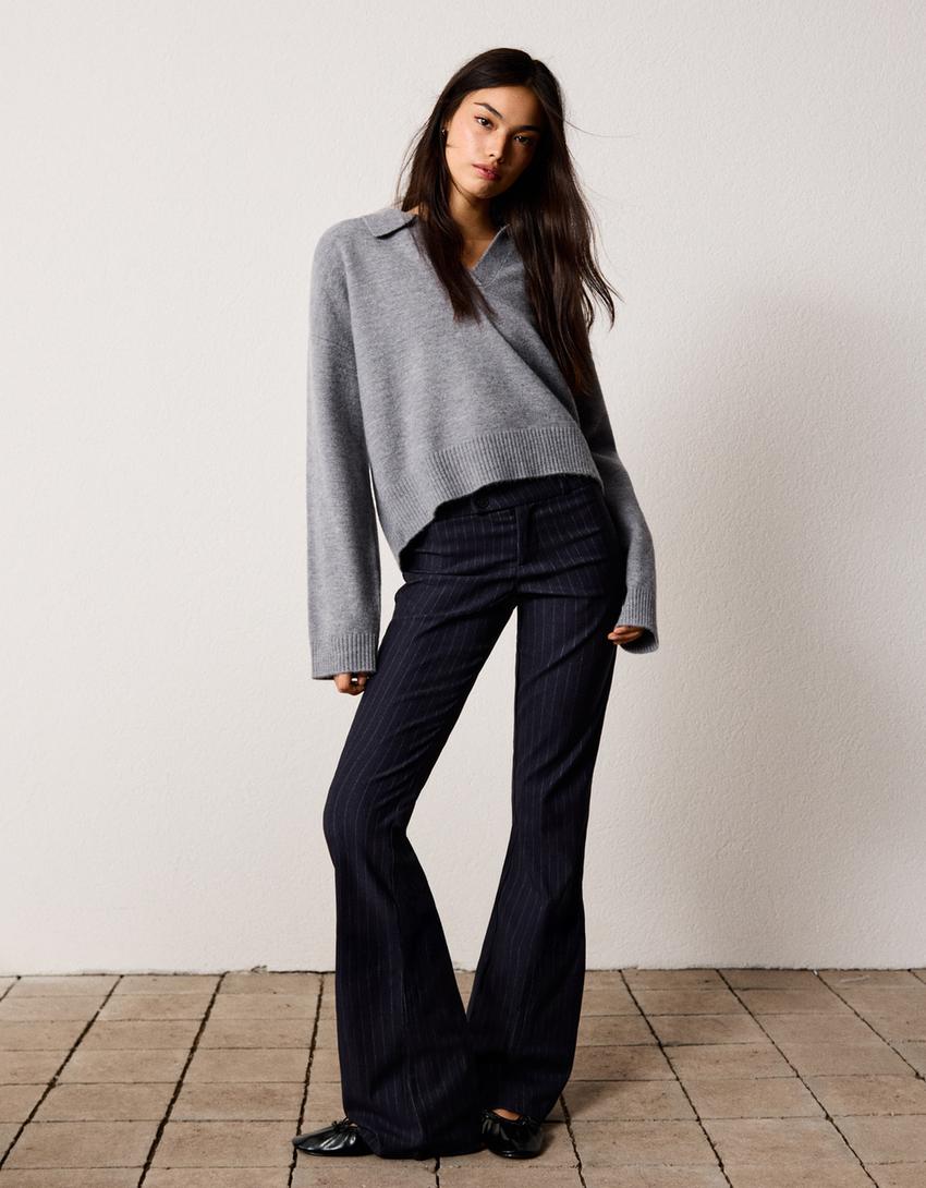 Amy Pinstripe Trousers