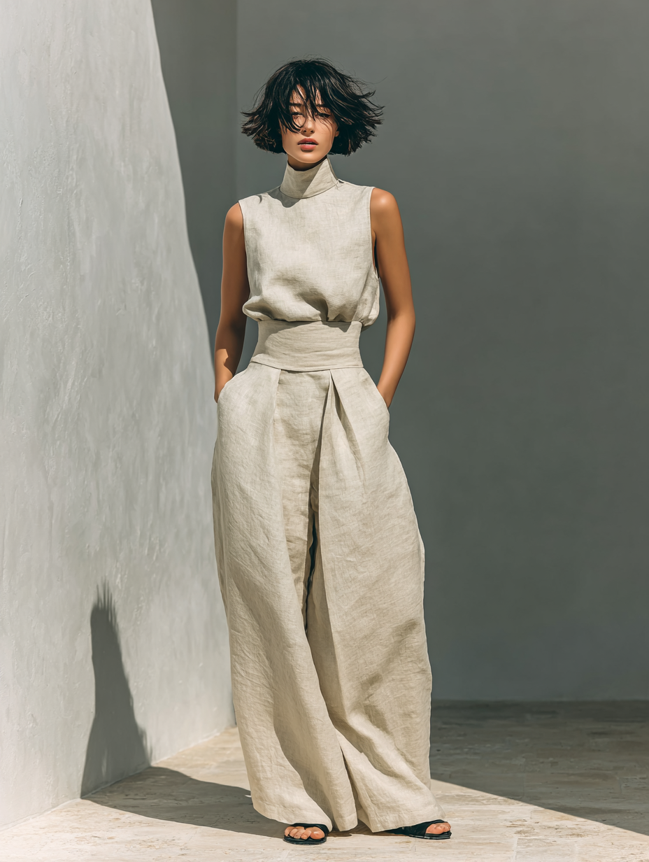 Nancy | Minimalist Linen Set