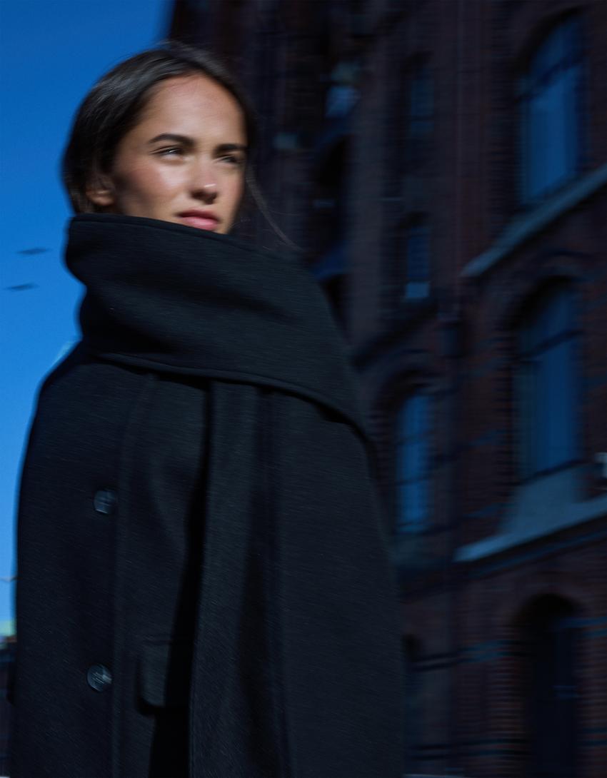 Celine Luxe Scarf Short Trench Coat