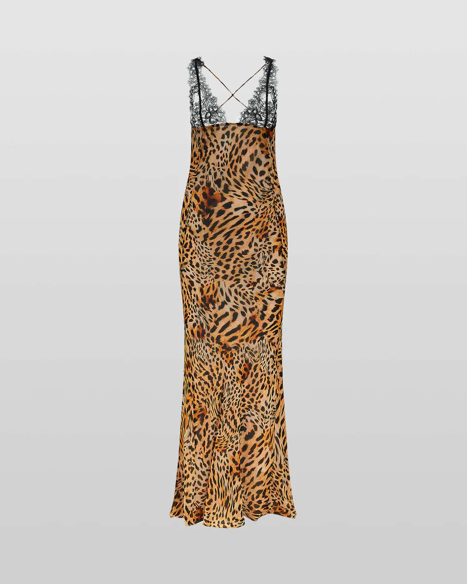 Zofia Leopard Maxi Dress