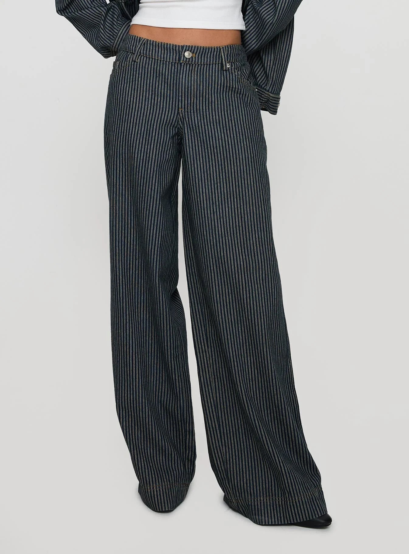 Madeline Low Rise Pinstripe jeans