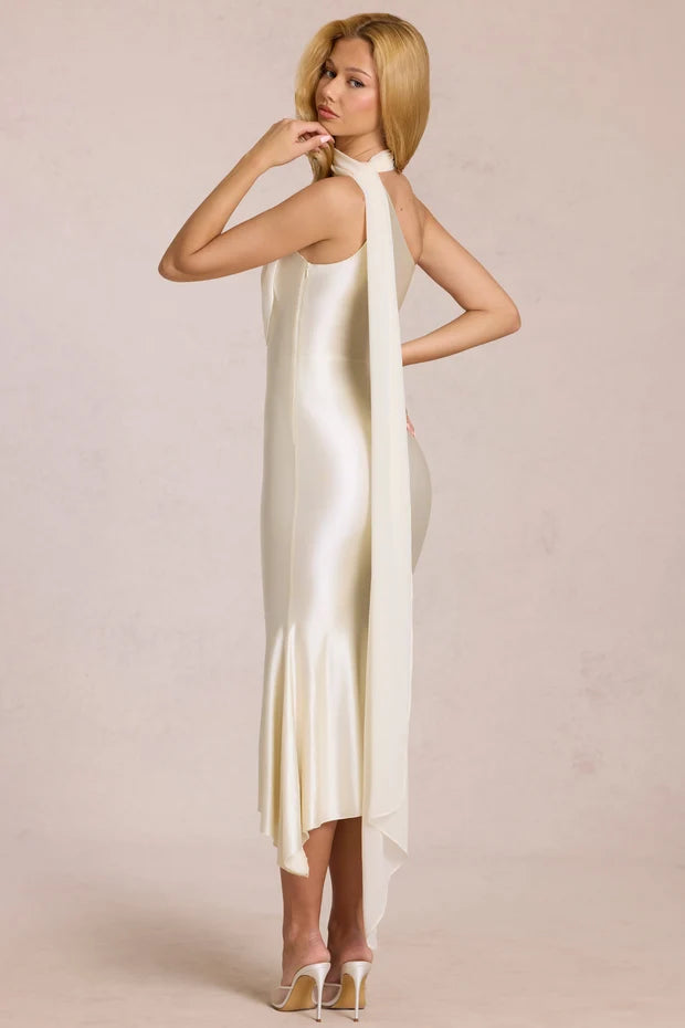 Alba Scarf Midi Dress