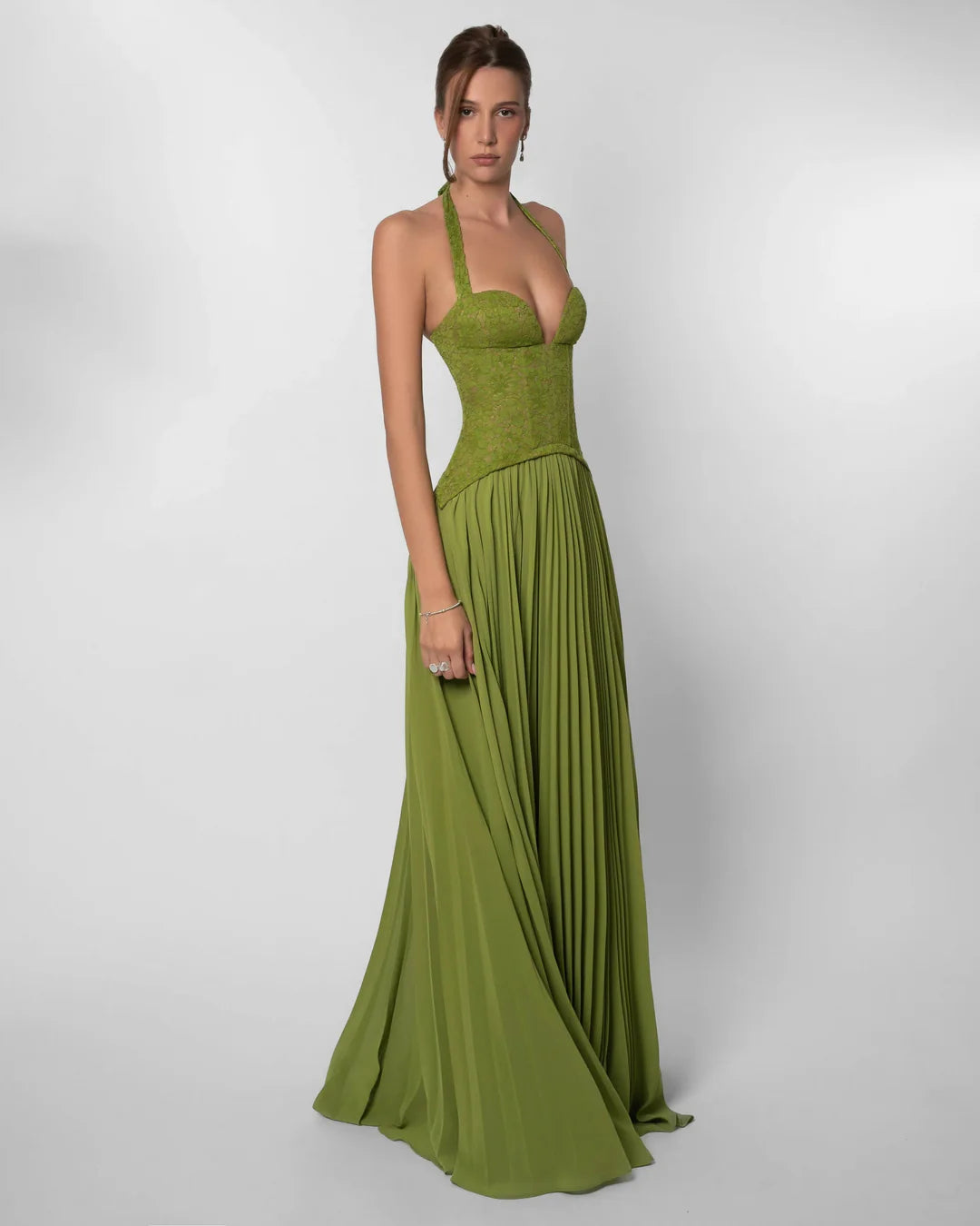 Priya Green Maxi Dress