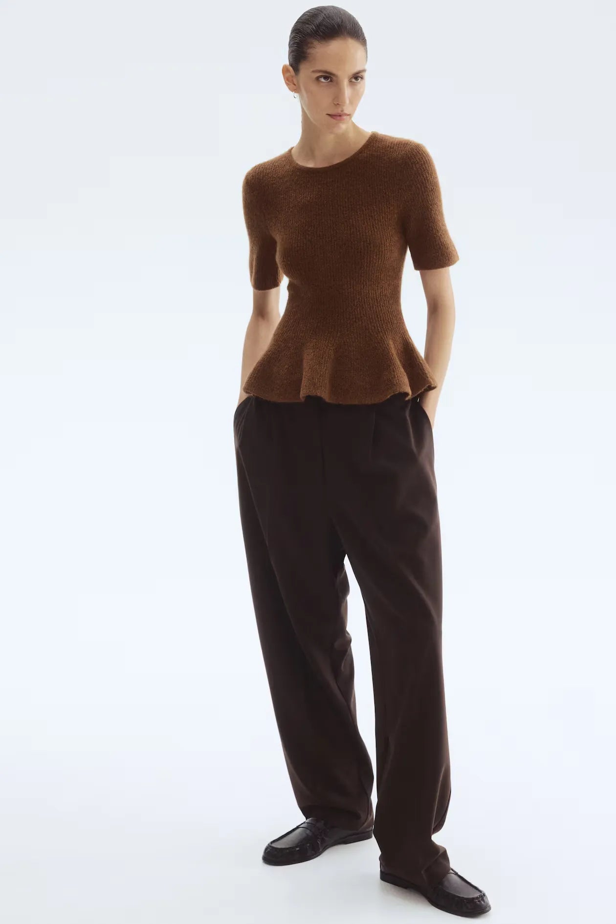 Elise Knit Peplum Top