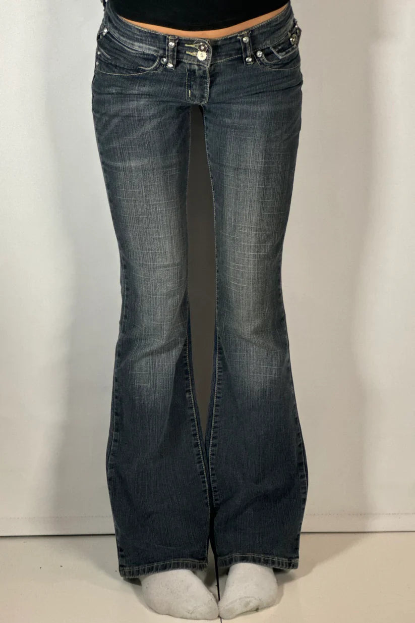 Victoria Low Rise Bootcut Jeans