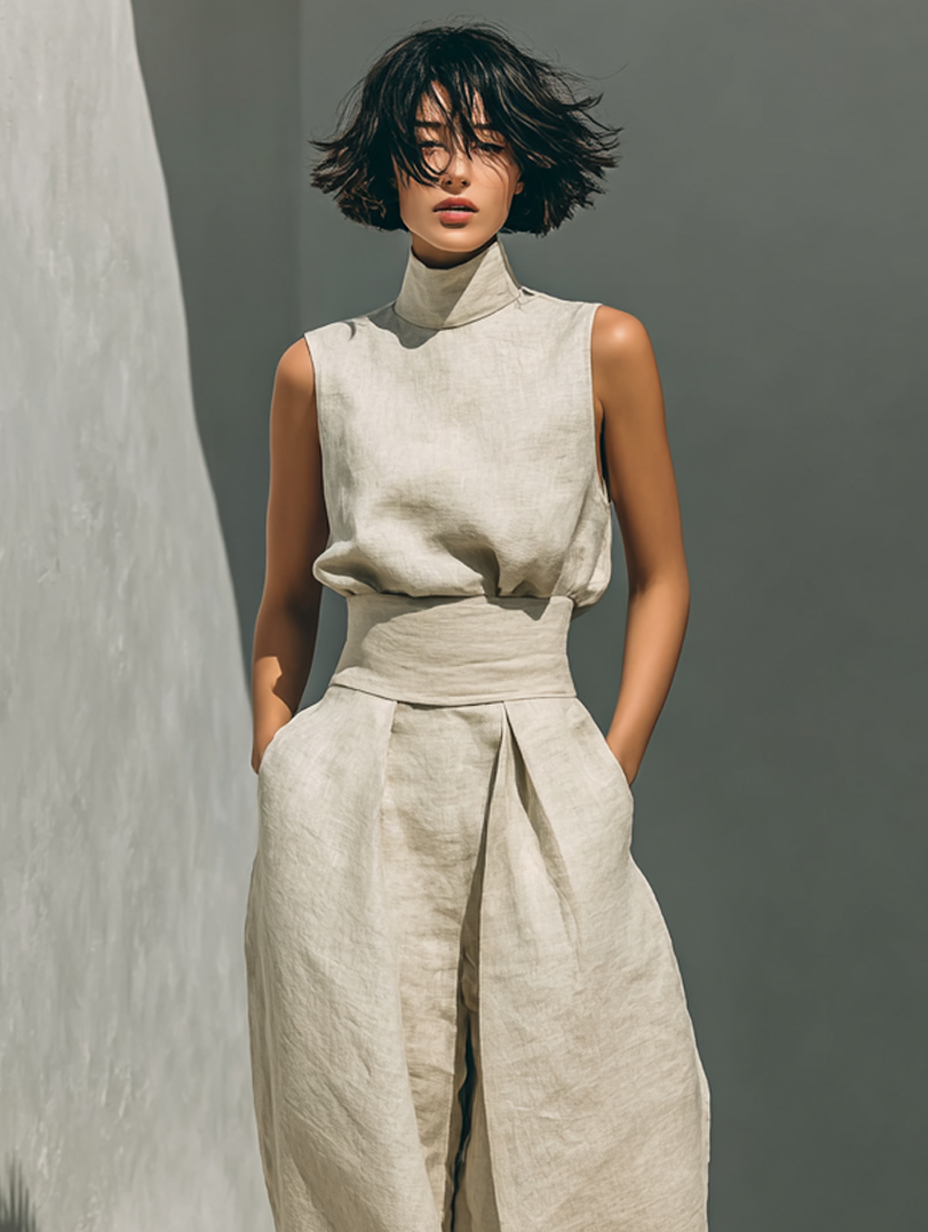 Nancy | Minimalist Linen Set