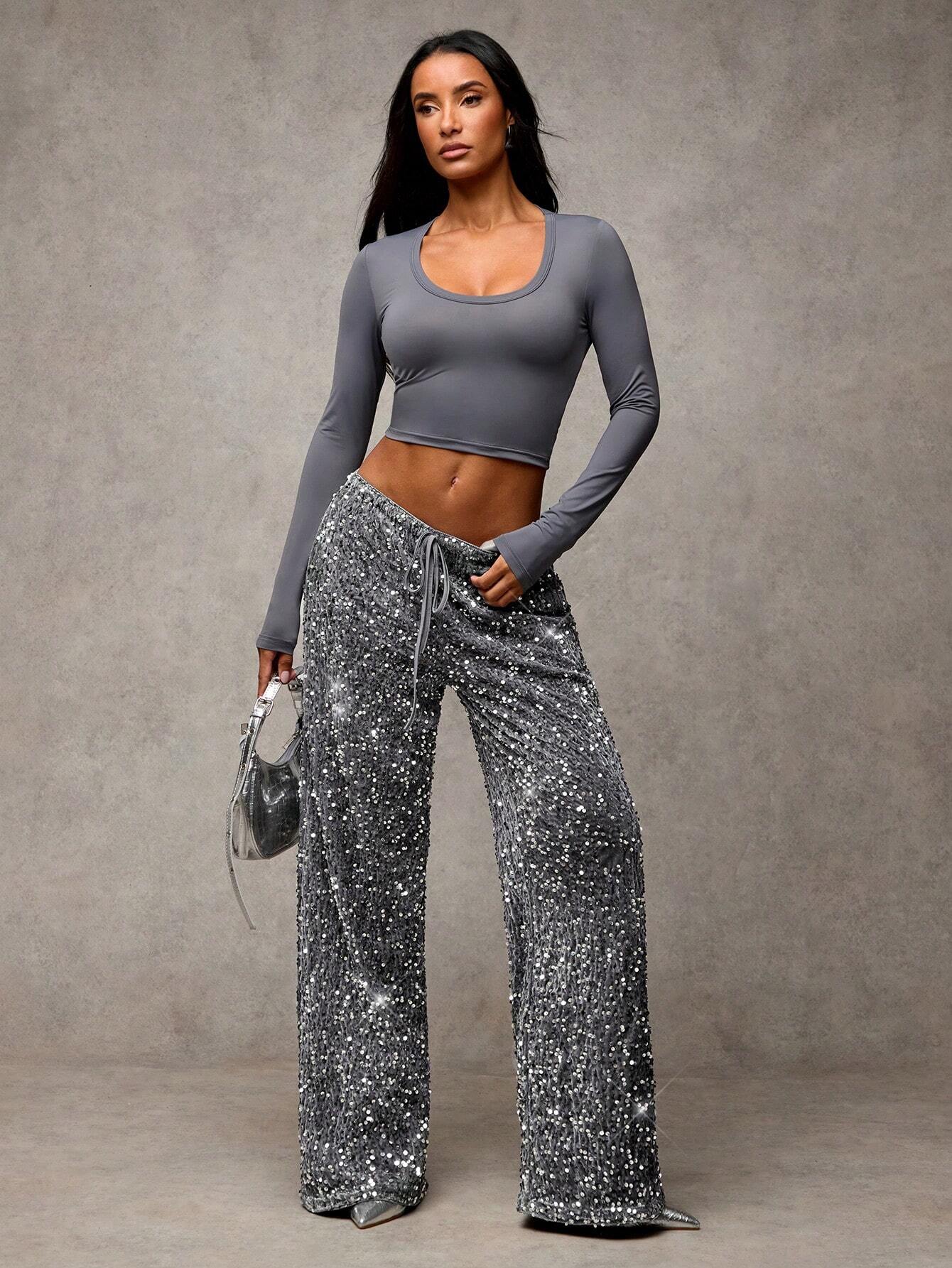 Lana Sequin Sweatpants