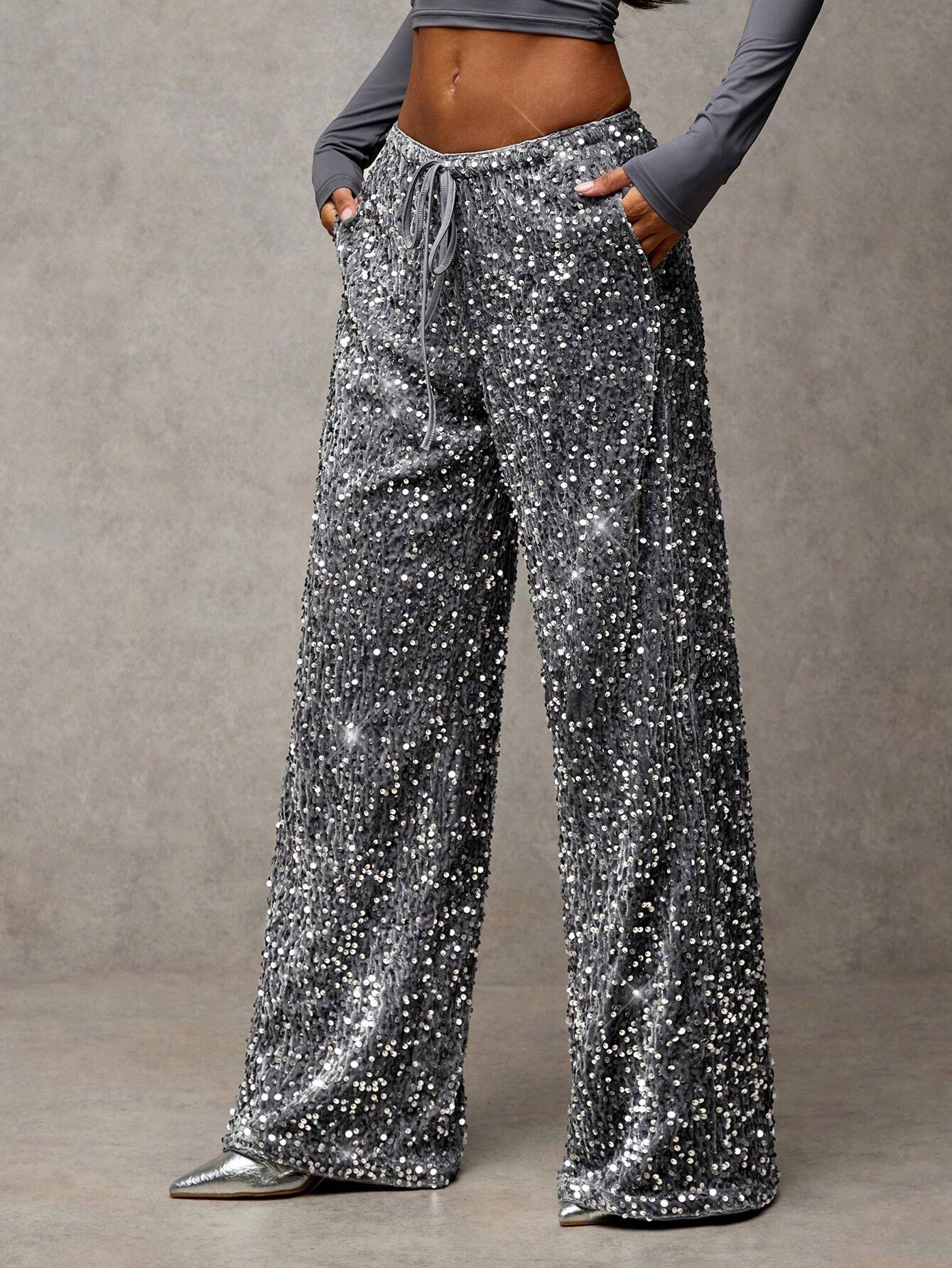 Lana Sequin Sweatpants