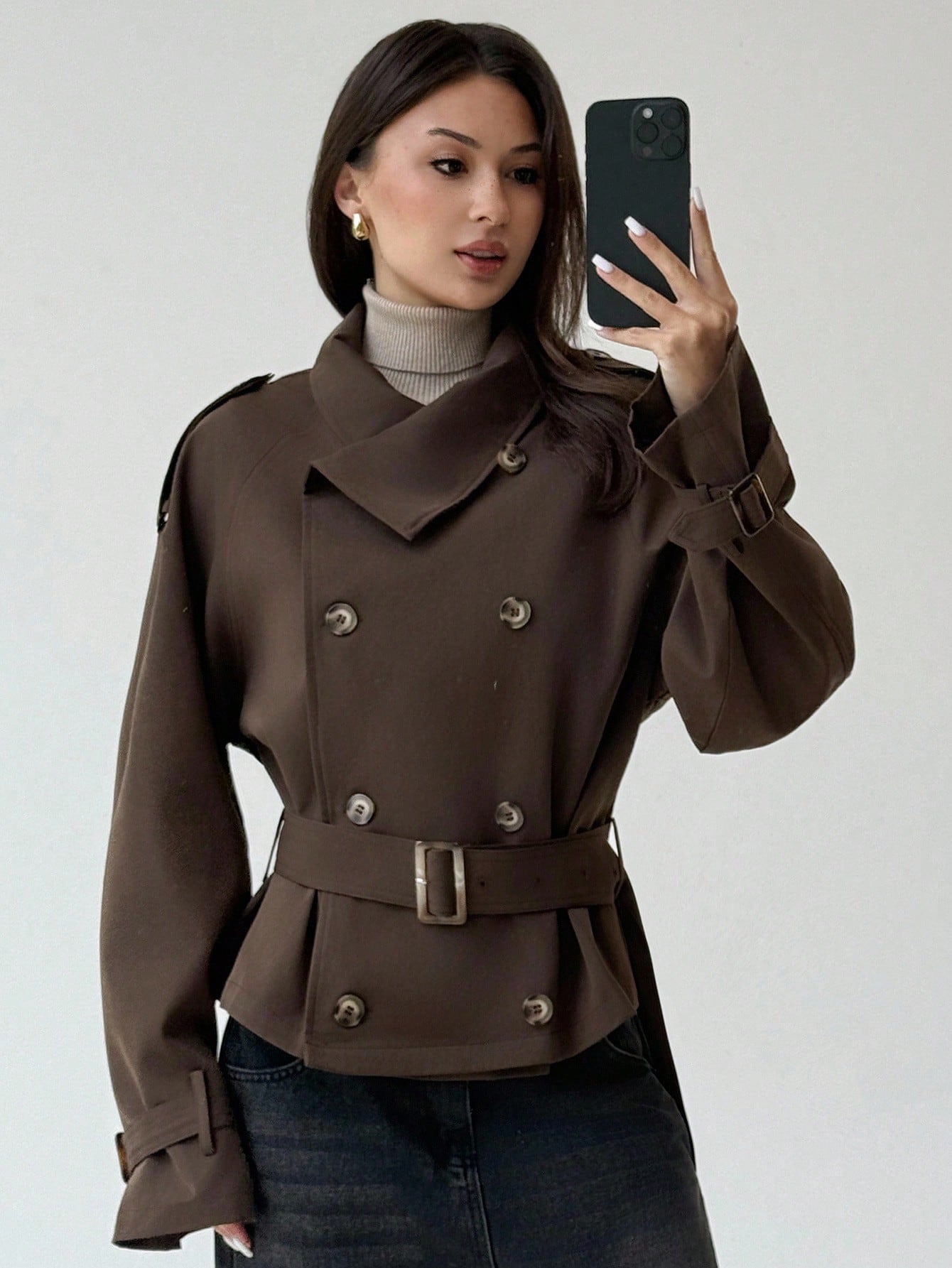 Christina Trench Coat Brown