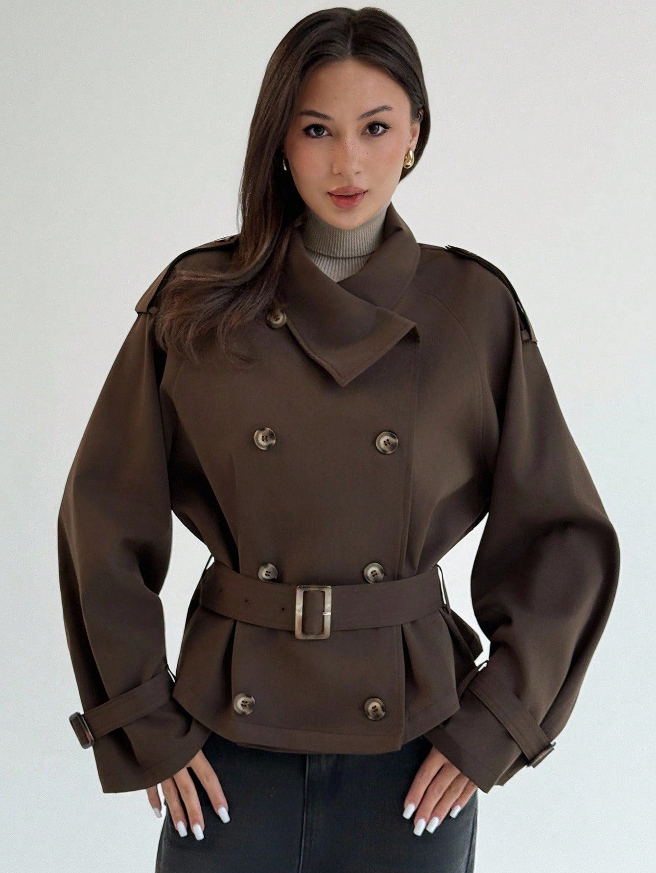 Christina Trench Coat Brown