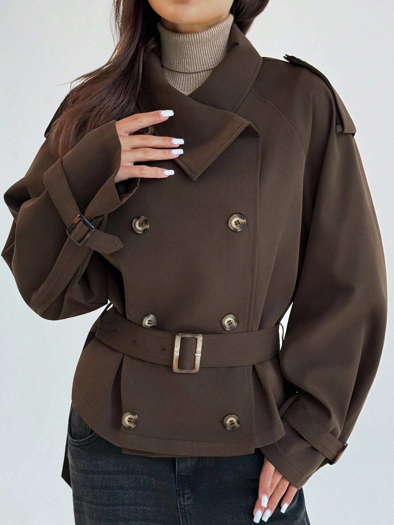 Christina Trench Coat Brown