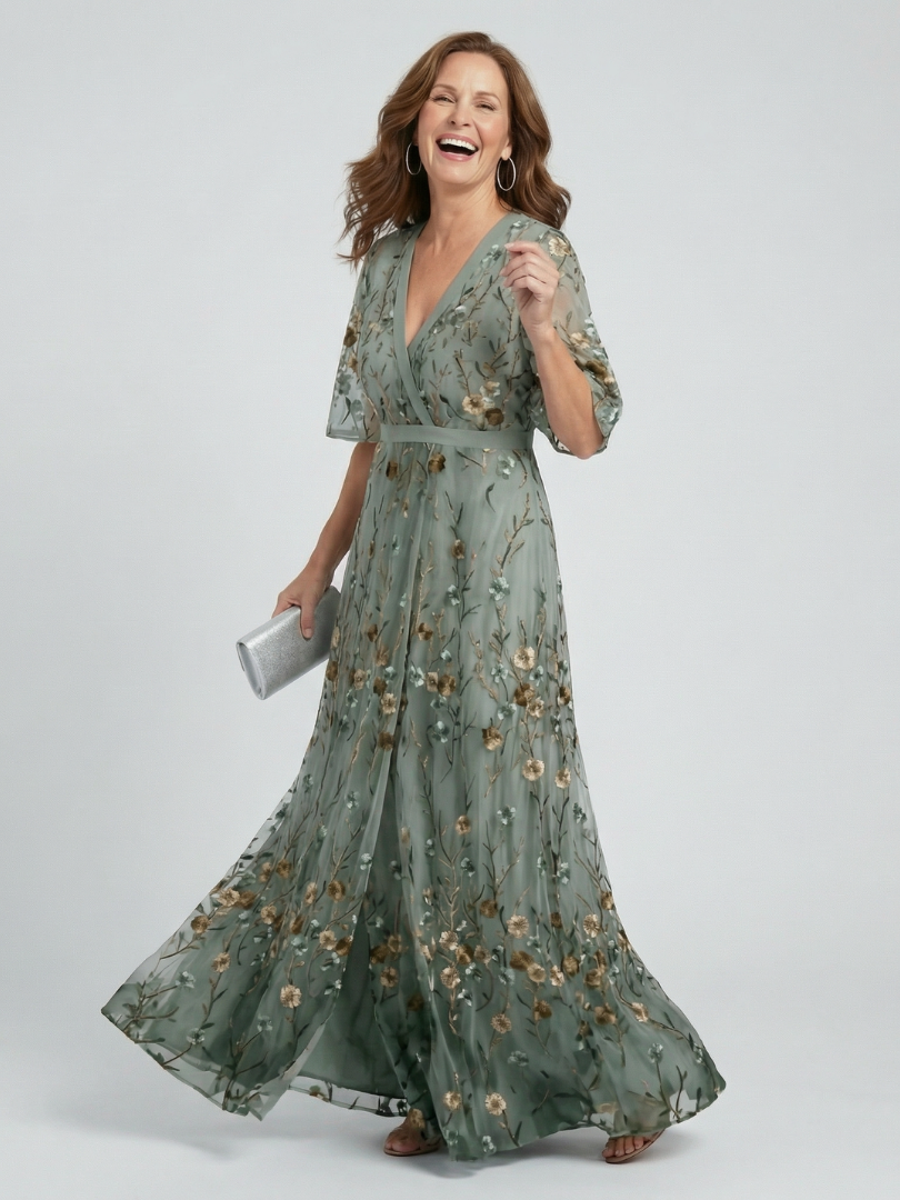 Katie | Halter Bloom Flow Maxi Dress