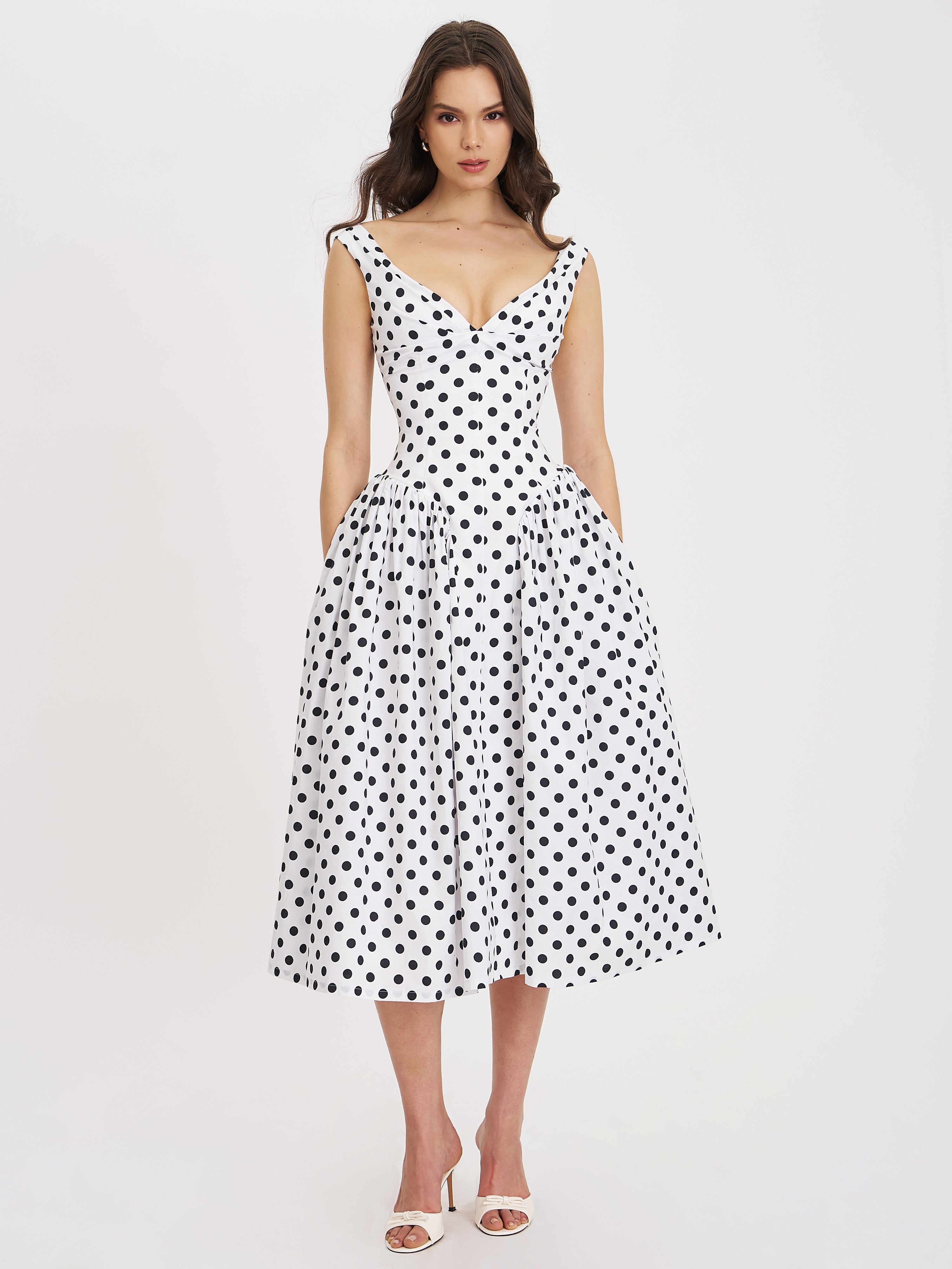 Daniya Polka Dot Dress