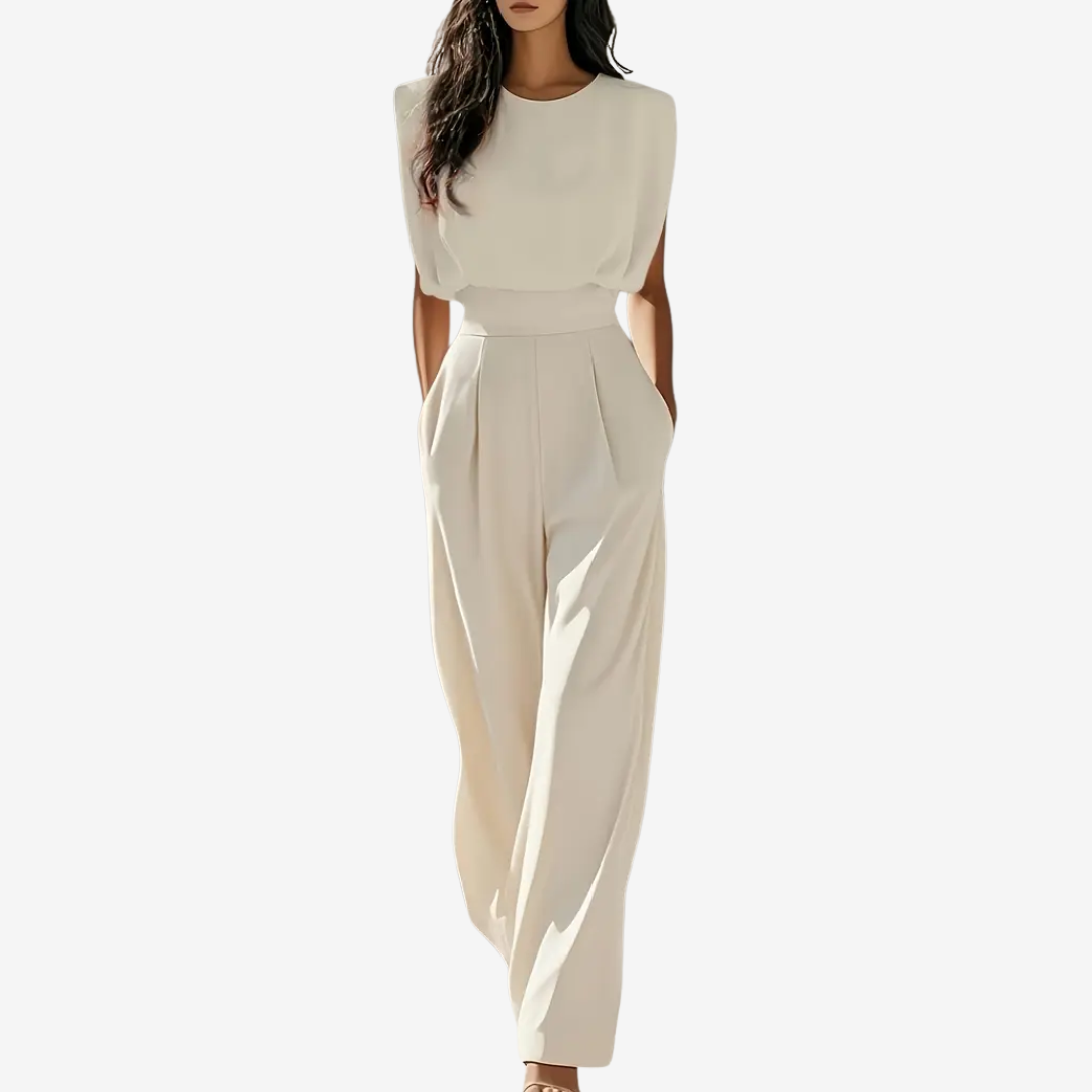 Penelope | Defined Waist Jumpsuit