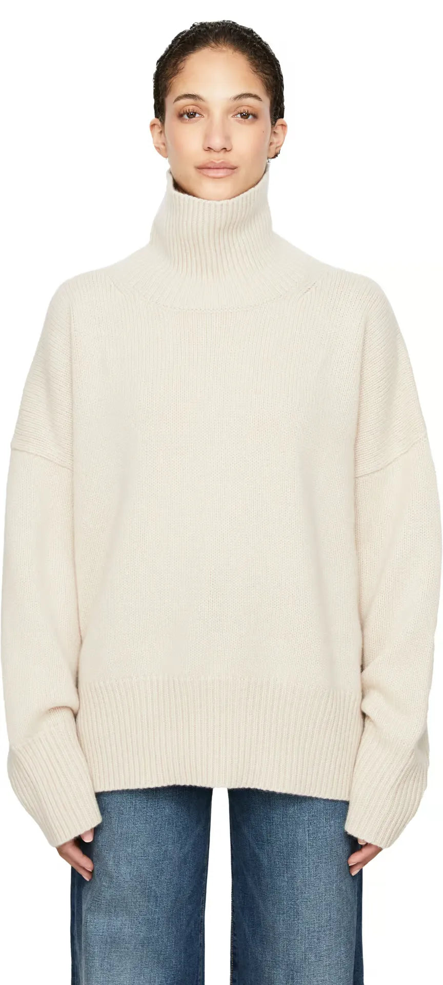 Lisa High Collar Knit Pullover