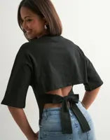 Gabrielle Open Back Tie Tee