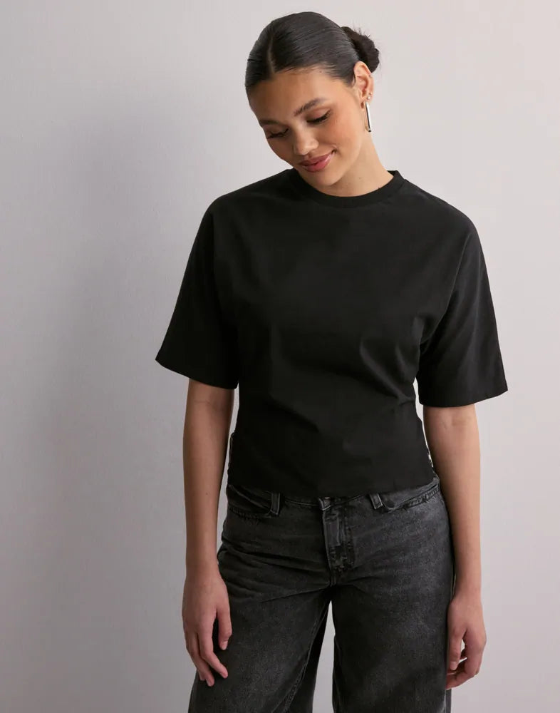 Gabrielle Open Back Tie Tee