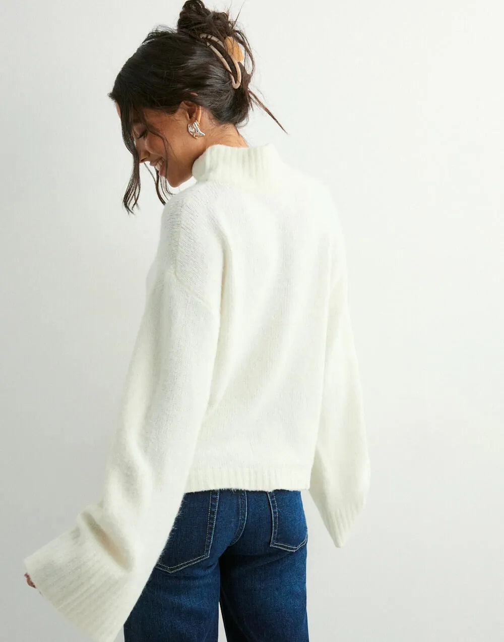 Diana Wide Sleeve Knit Sweater