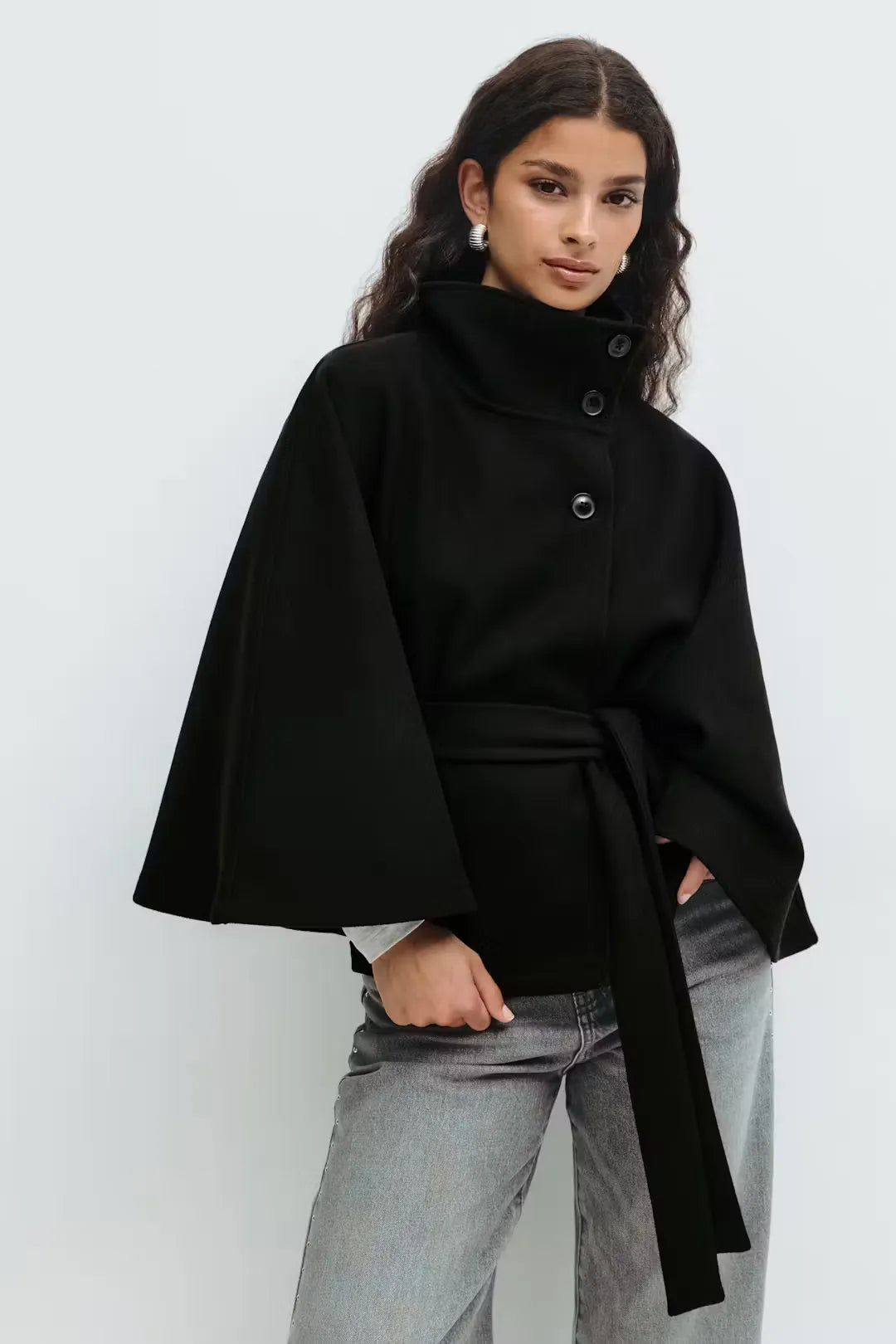Clove Belt Cape Jacket
