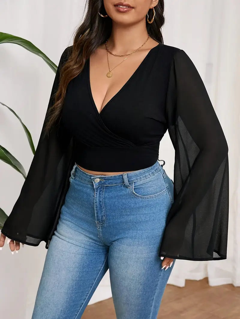 Julia Flared Sleeve Blouse