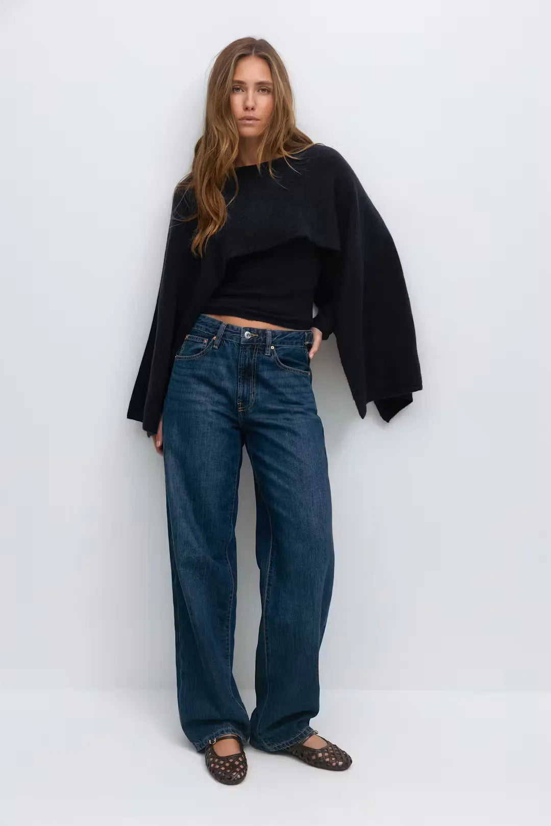 Aimee Knitted Cape Top