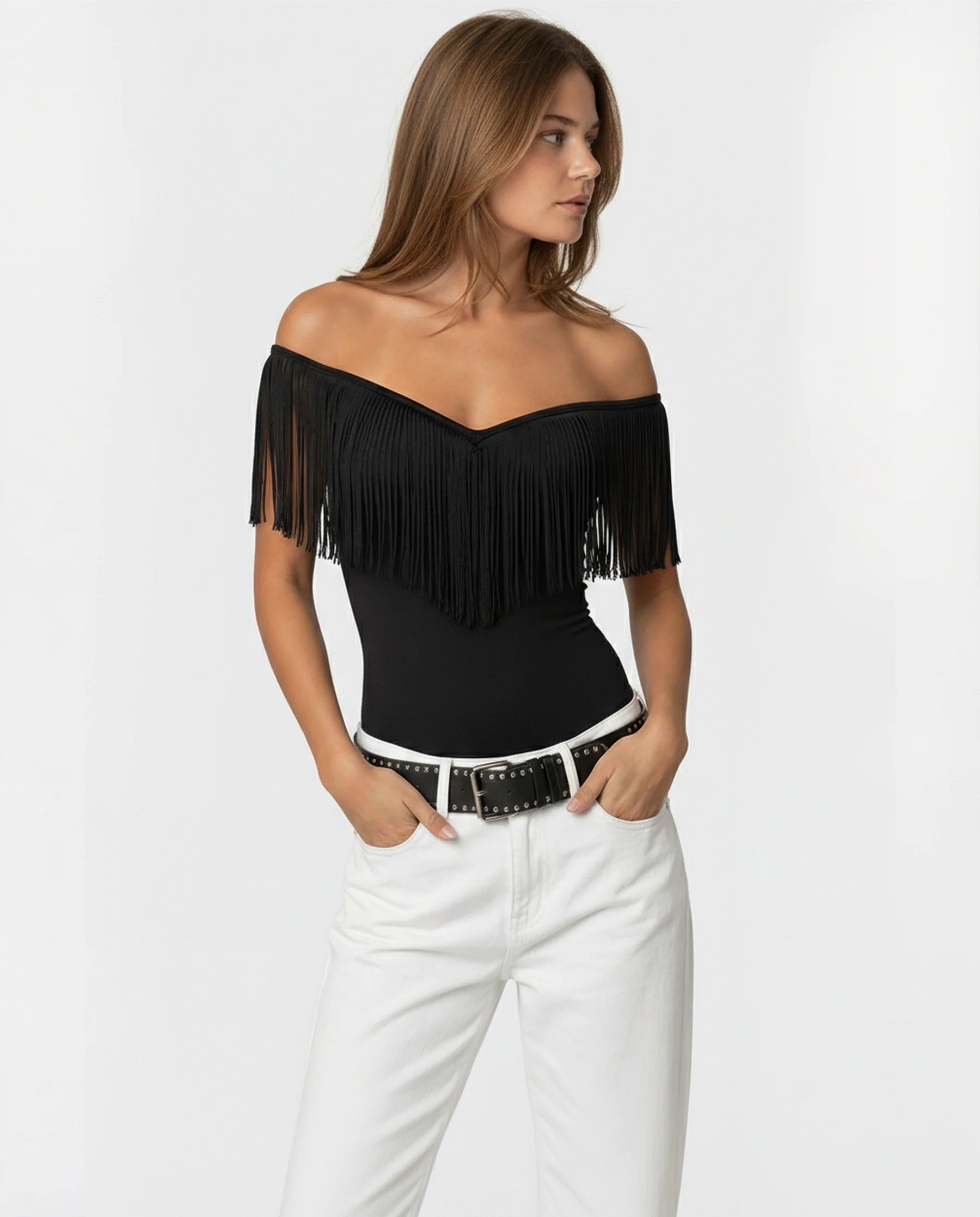 Serena Luxe Fringe Top