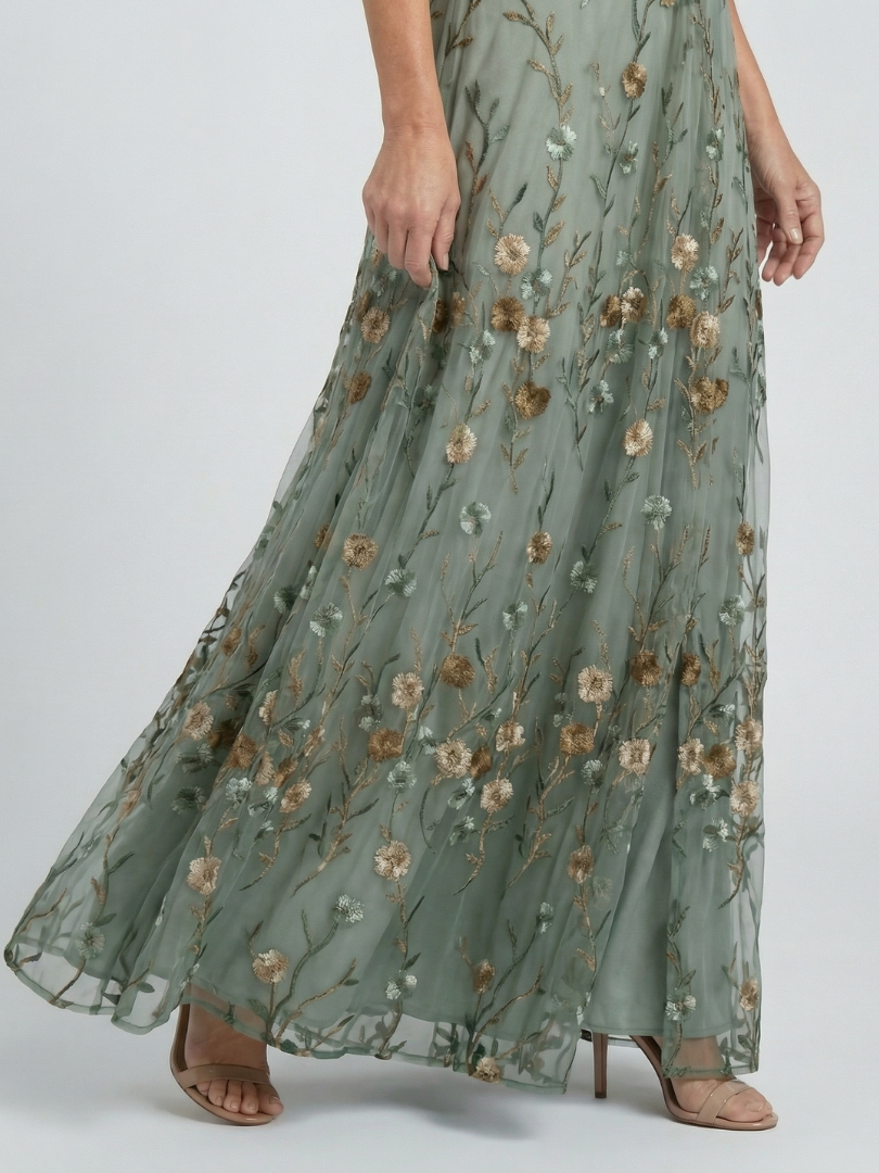 Katie | Halter Bloom Flow Maxi Dress