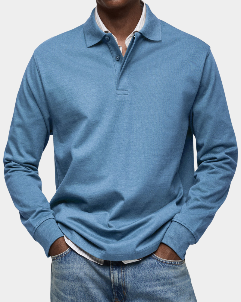 Wilson | Klassisches Langarm-Poloshirt