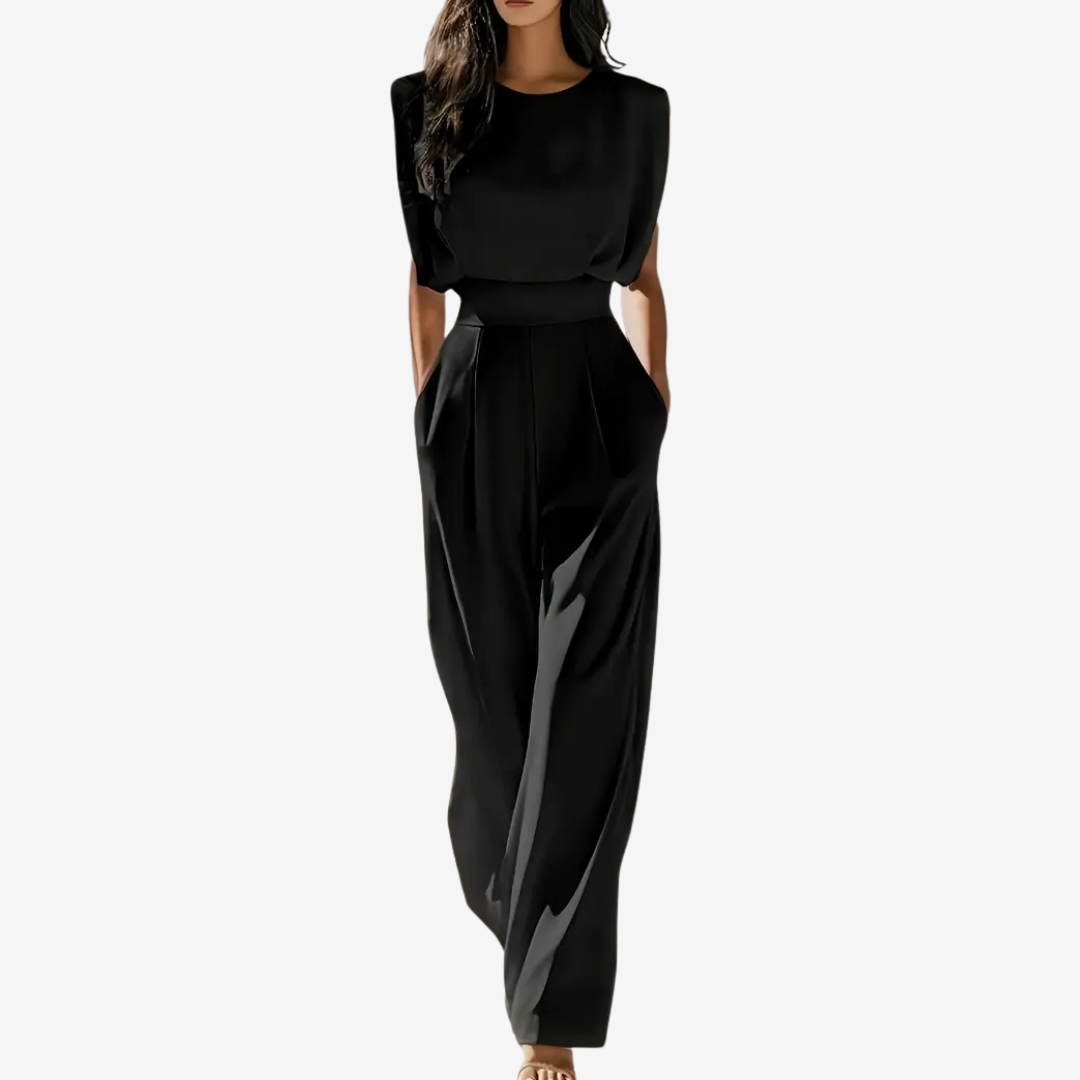 Penelope | Defined Waist Jumpsuit