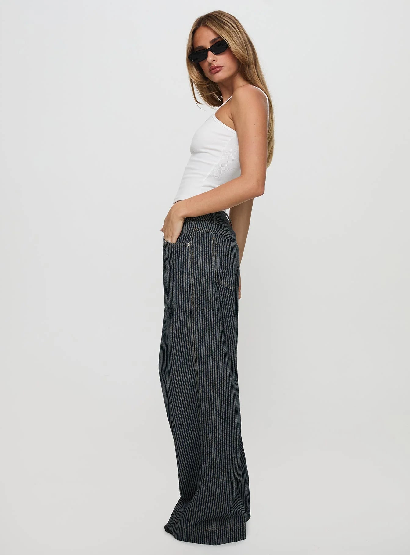 Madeline Low Rise Pinstripe jeans