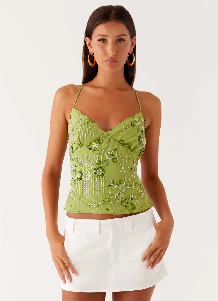 Nydia Sequin Top