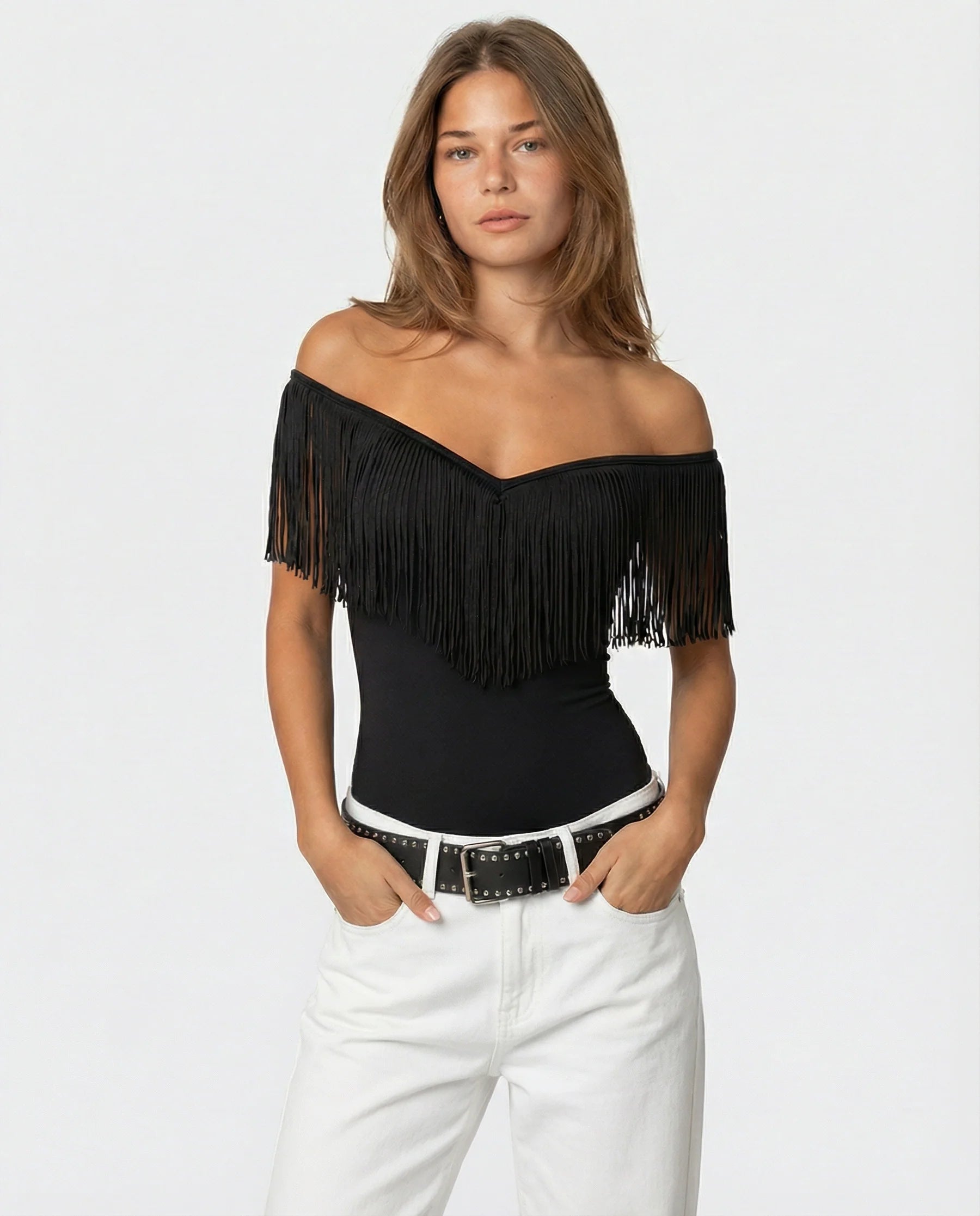 Serena Luxe Fringe Top
