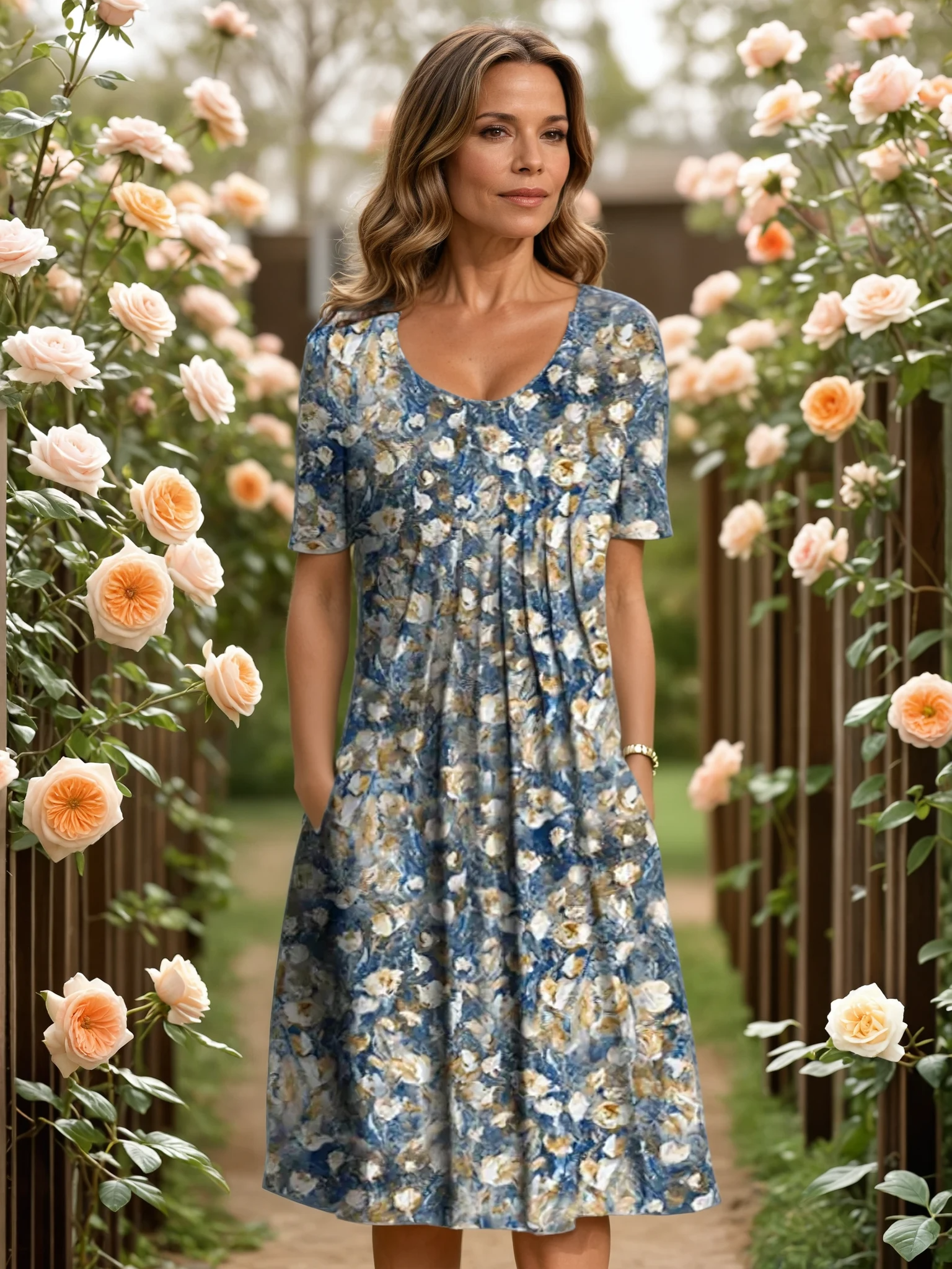 Joan | Elegant Dress with Tummy Coverage