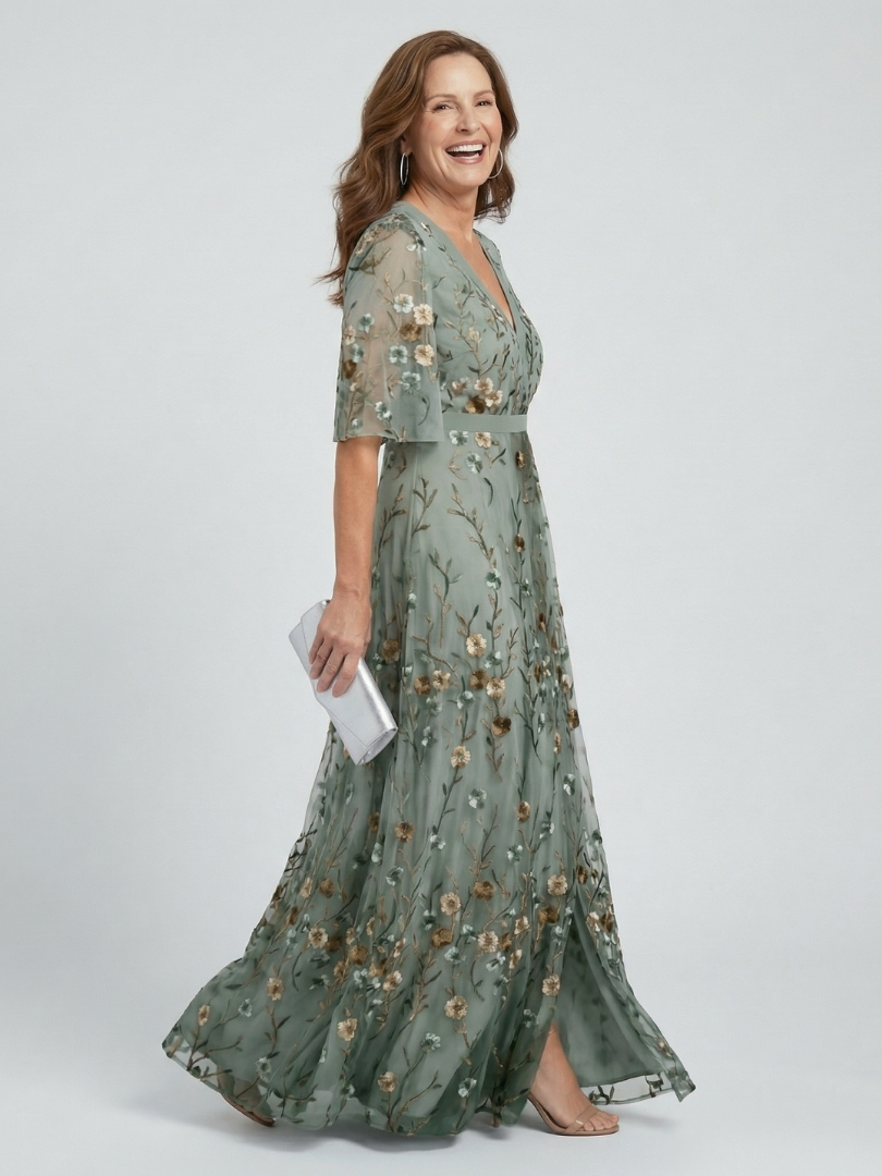 Katie | Halter Bloom Flow Maxi Dress