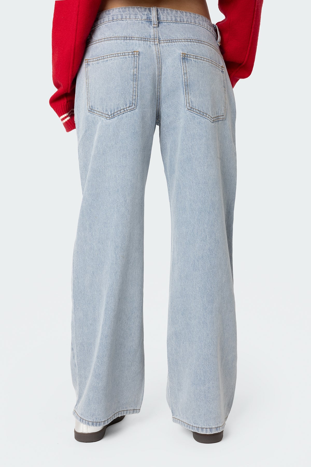 Carly Washed Low Rise Jeans