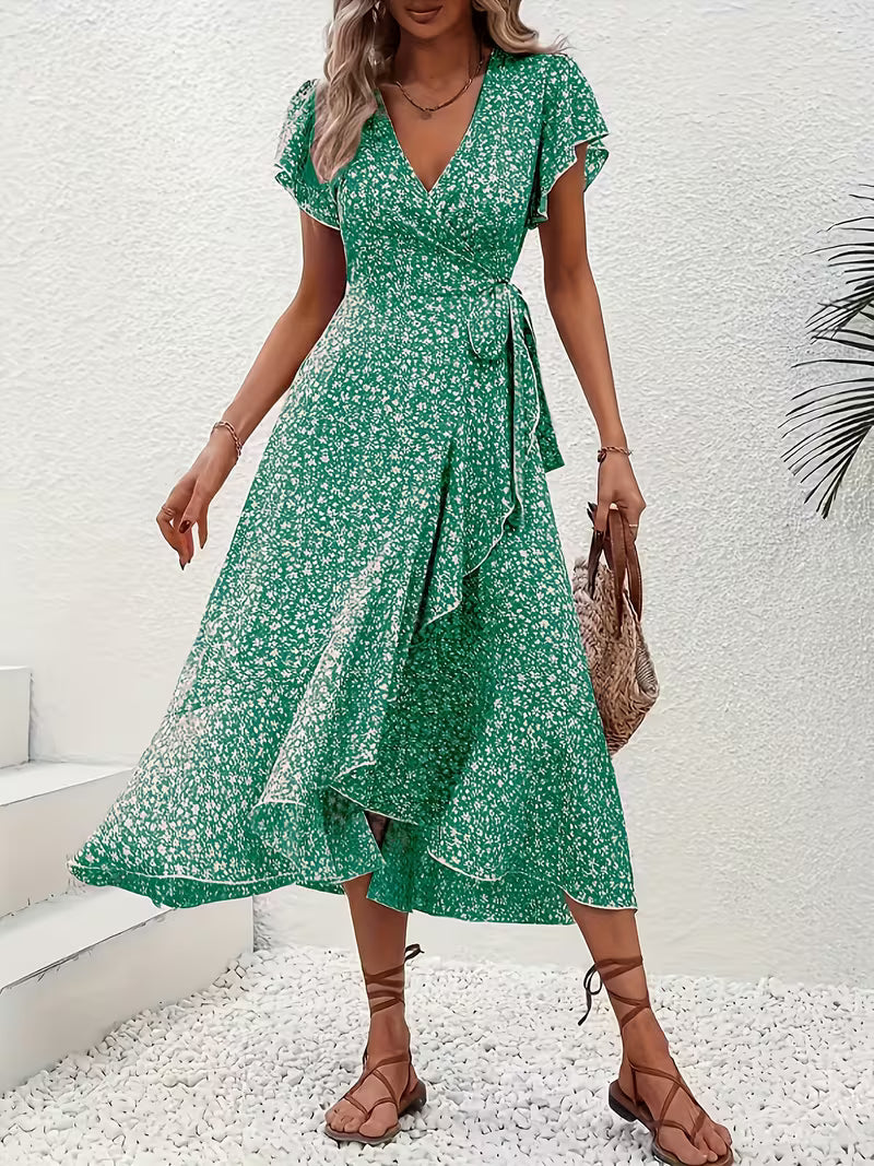 Vanessa | Tummy Covering Wrap Dress